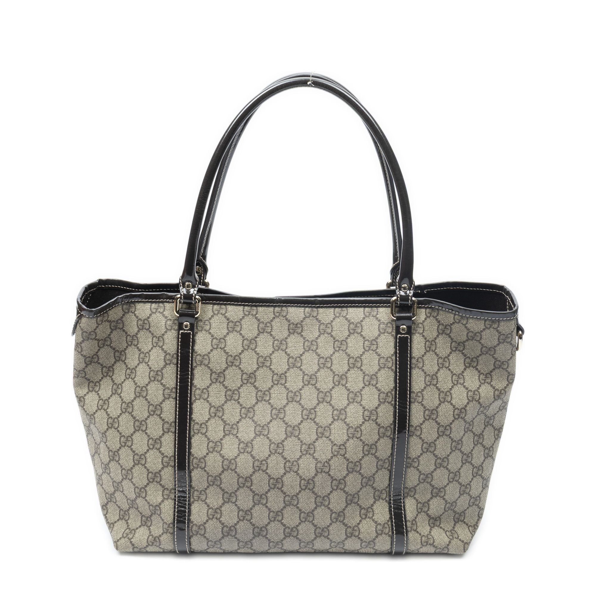 Medium Joy Tote Beige/Brown Supreme Coated Canvas Gold — view 5