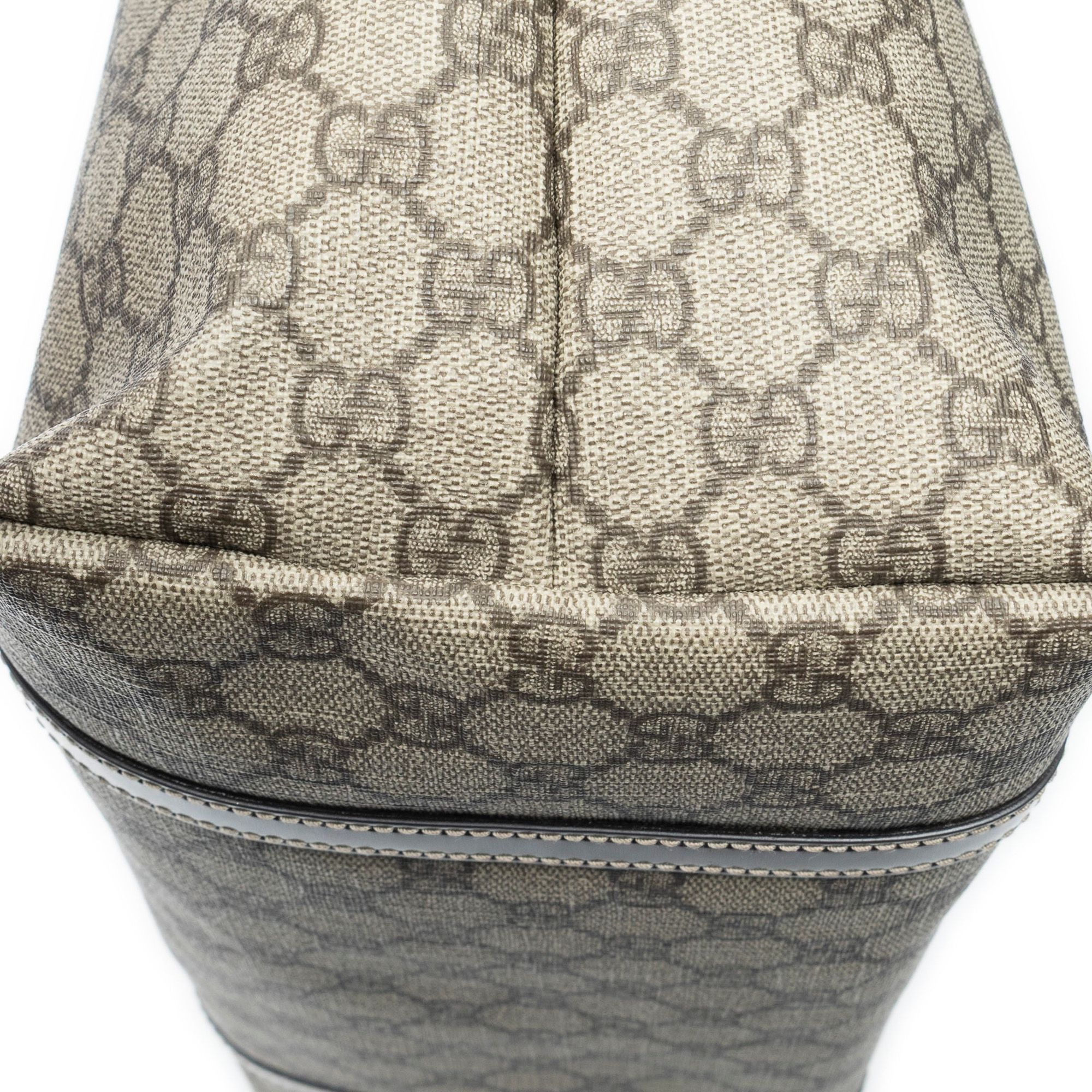 Medium Joy Tote Beige/Brown Supreme Coated Canvas Gold — view 8