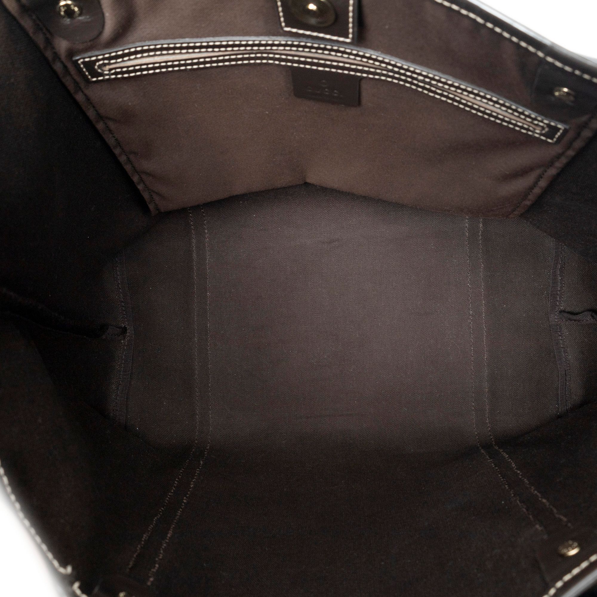 Medium Joy Tote Beige/Brown Supreme Coated Canvas Gold — view 9