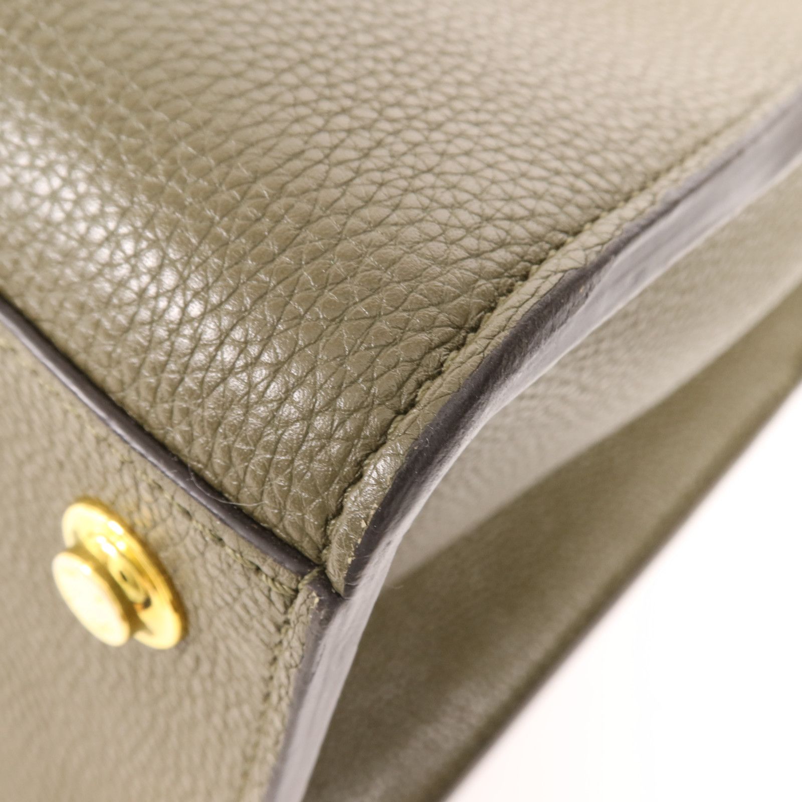 Leather City Steamer Mm Hand-handed Shoulder And Back Bag Green Black Bl, Green — view 11