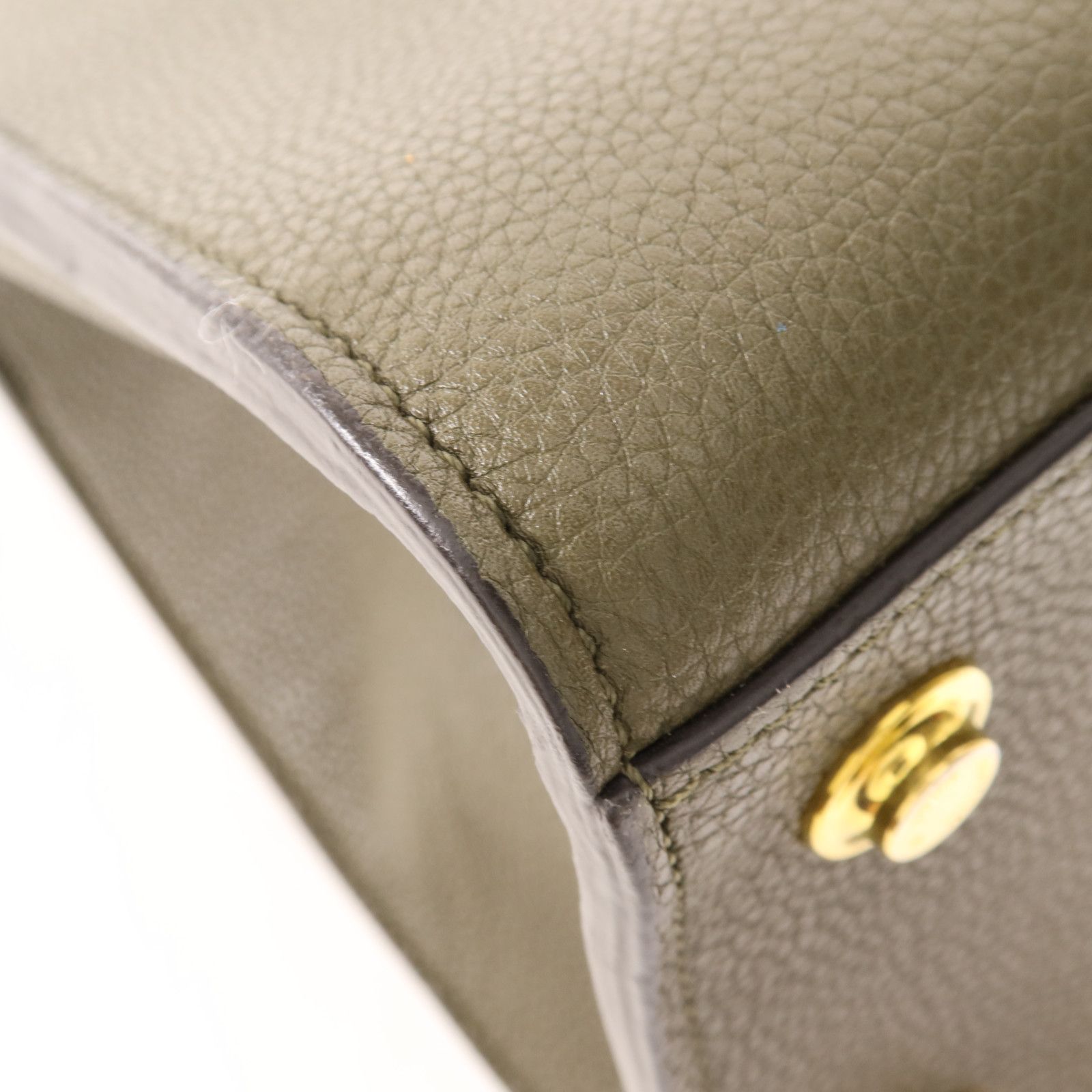 Leather City Steamer Mm Hand-handed Shoulder And Back Bag Green Black Bl, Green — view 12