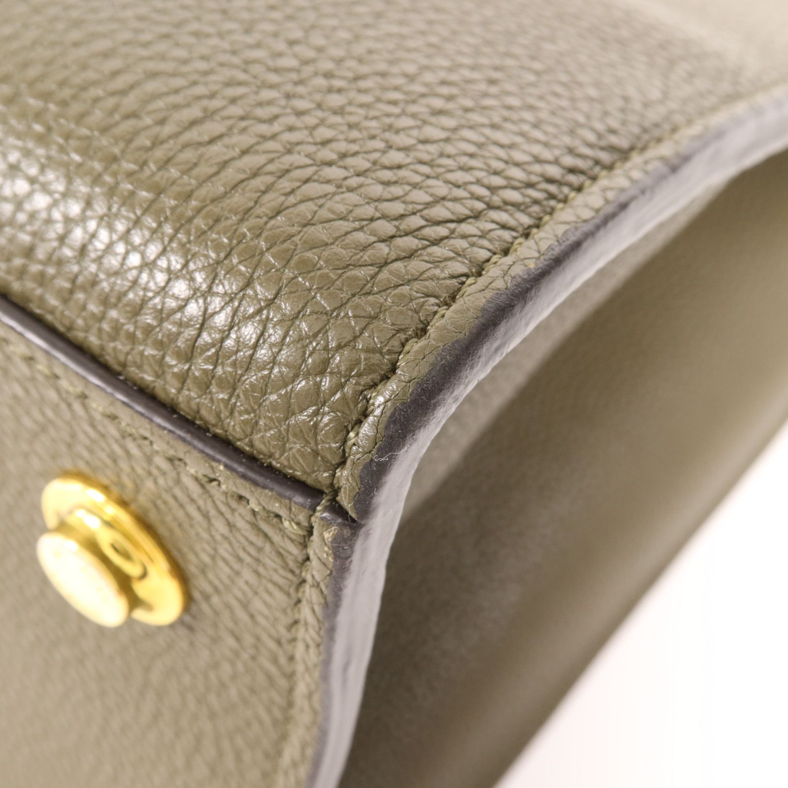 Leather City Steamer Mm Hand-handed Shoulder And Back Bag Green Black Bl, Green — view 9