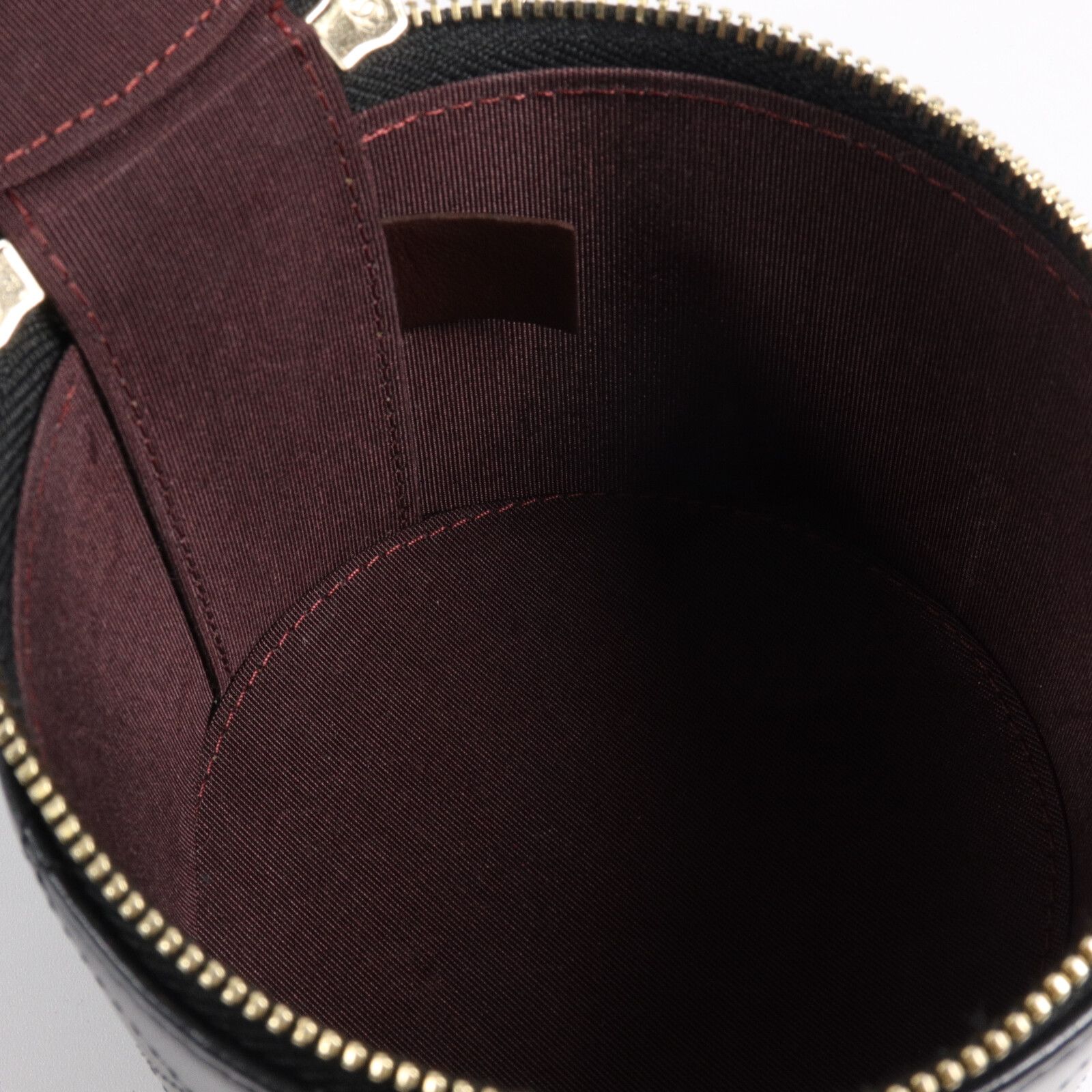 Black Quilted Lambskin Leather Chain and Charm Vanity Case Bag — view 5