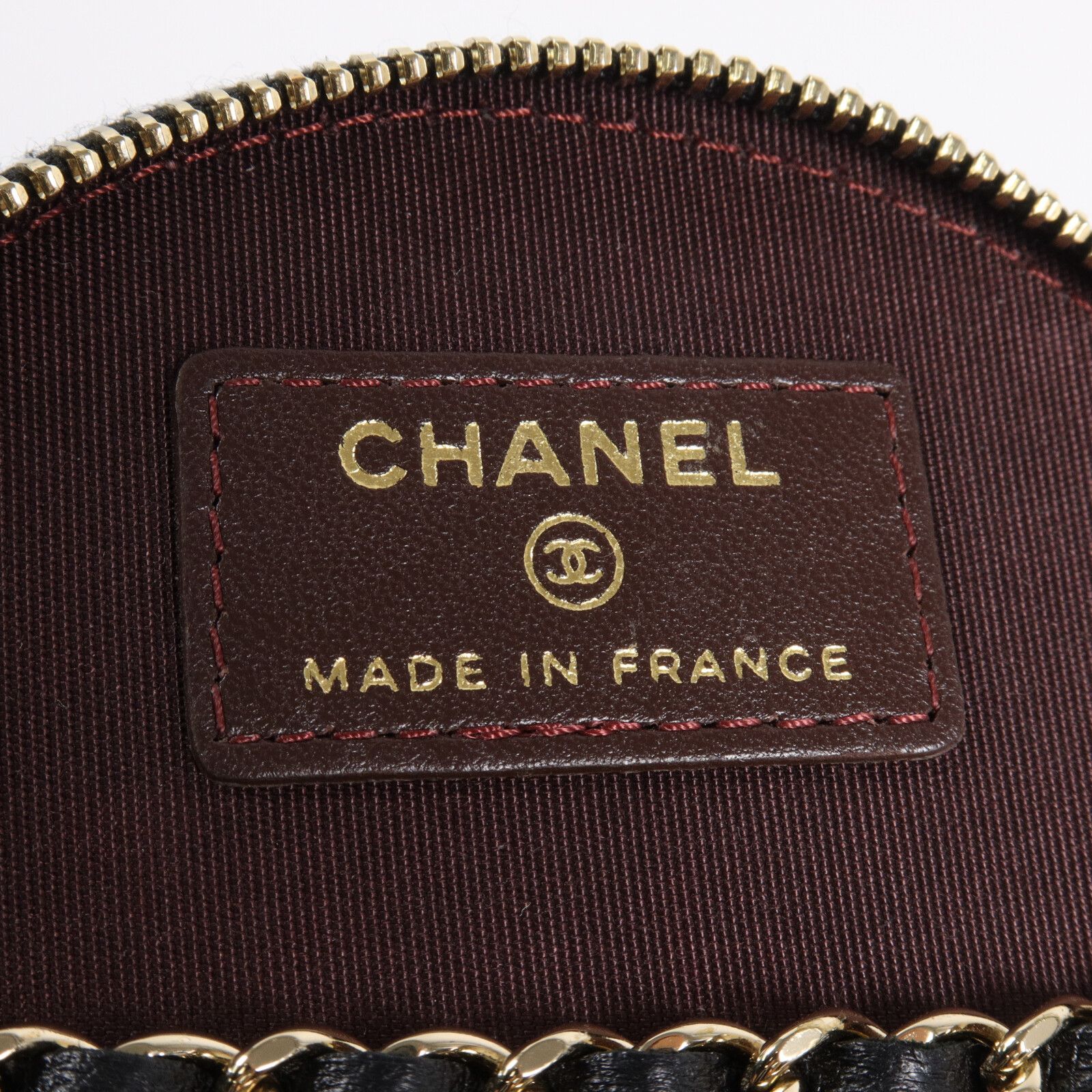 Black Quilted Lambskin Leather Chain and Charm Vanity Case Bag — view 6