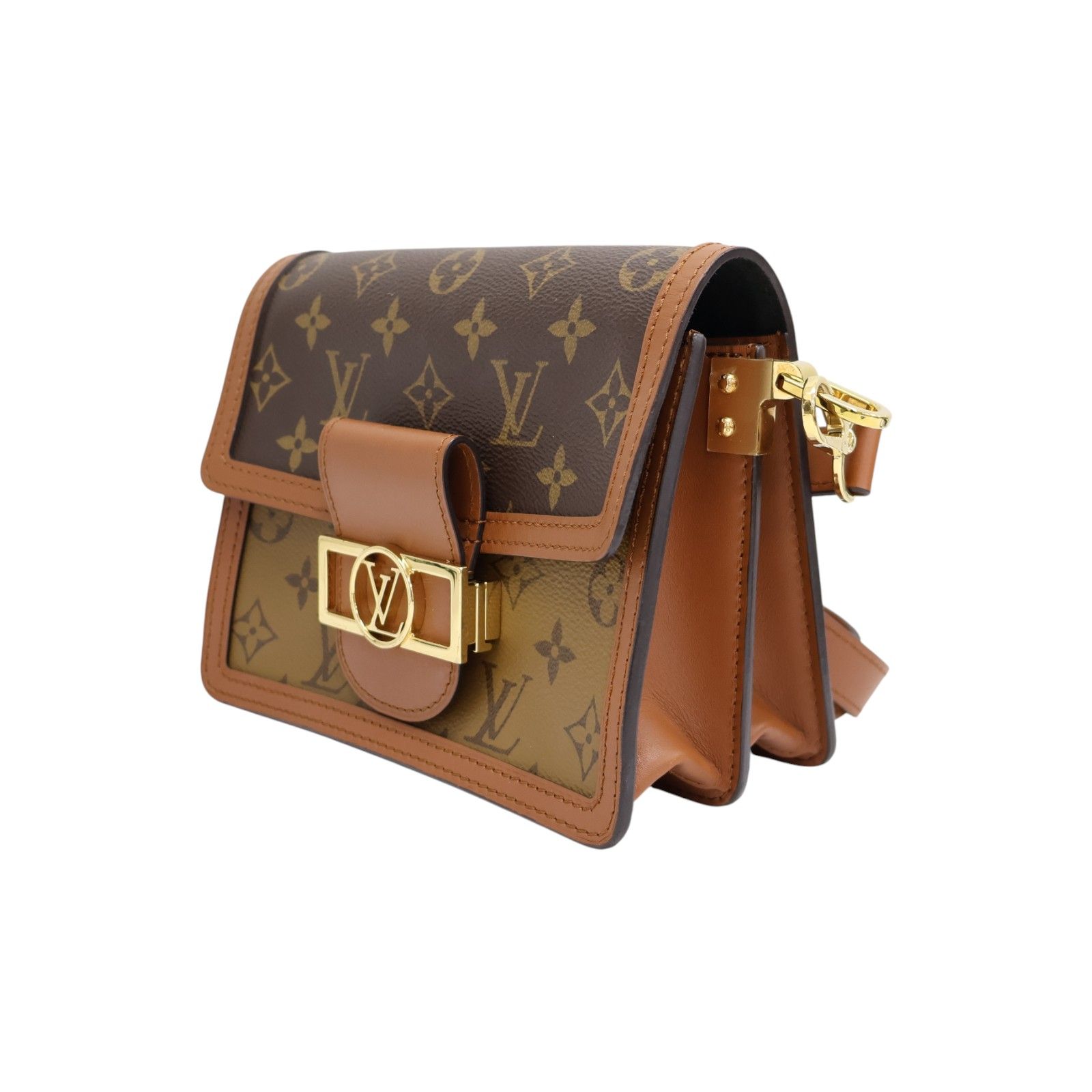 Dauphine Mini Shoulder Bag Monogram Reverse Brown M 45959 — view 3