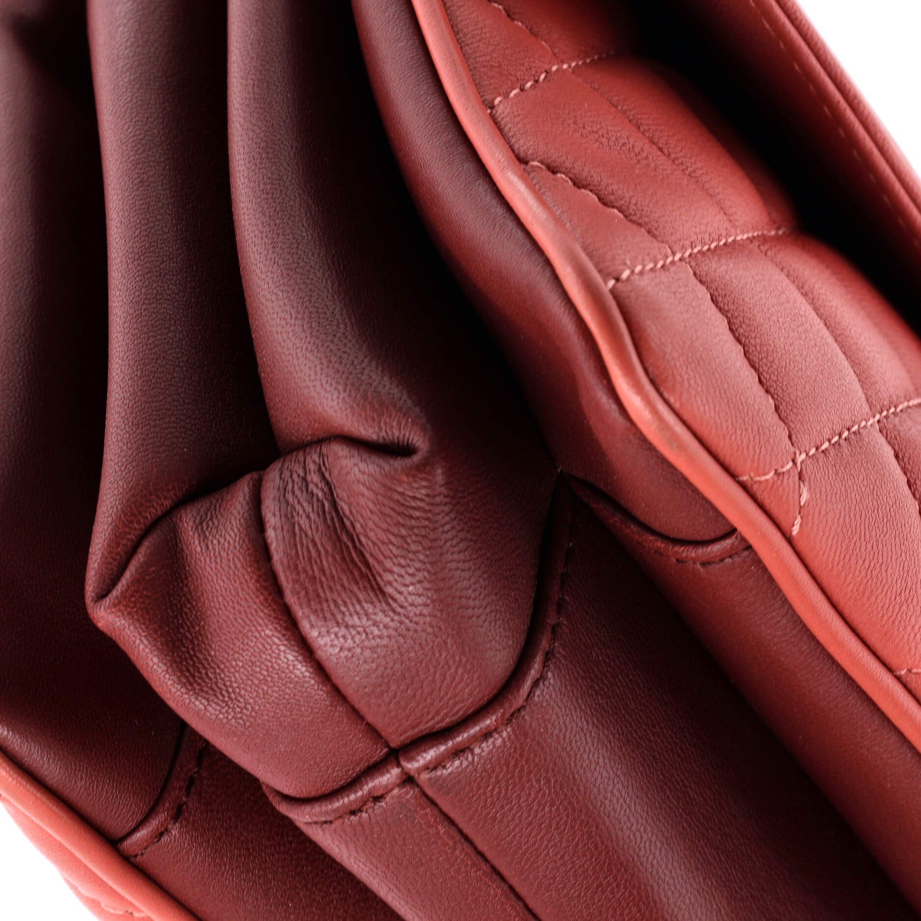 Vintage Daily Companion Medium Pink/Red Lambskin Quilted Leather Aged Gold — view 5