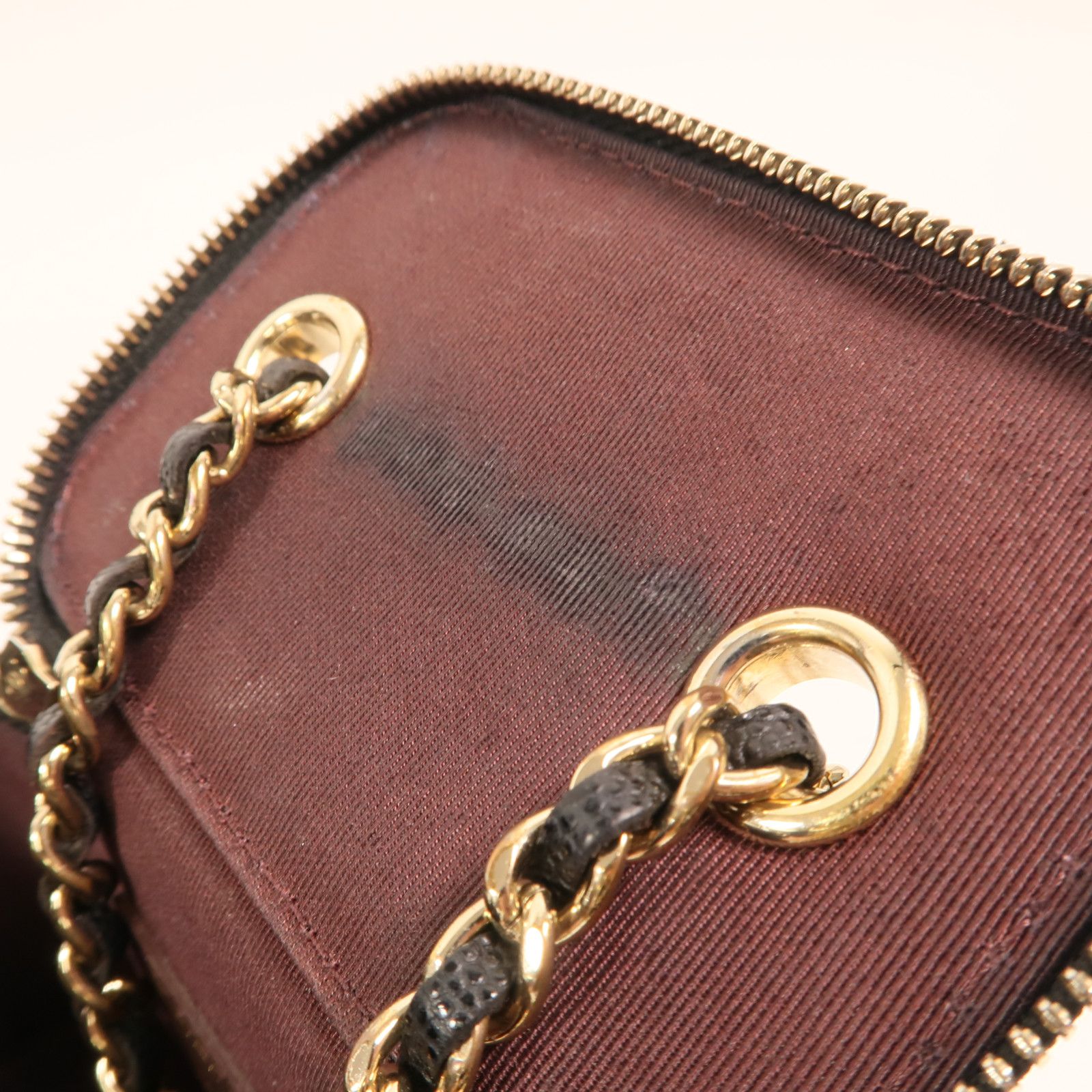 Black Caviar Vanity Case with Chain — view 15