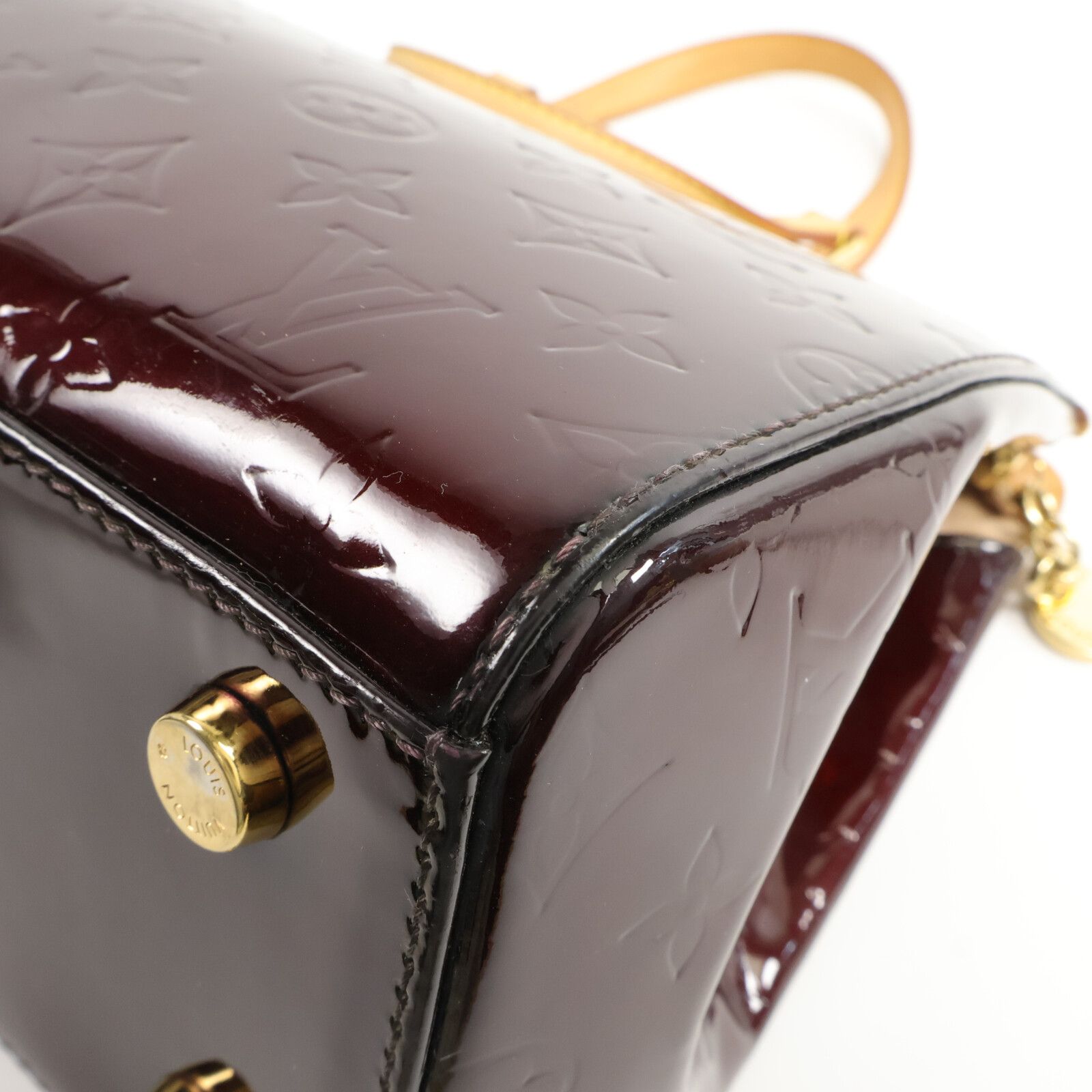 Vernis Brea Mm Hand-ground Shoulder Bag Red Burgendy 2way Shoulder Bag M 91690 — view 11