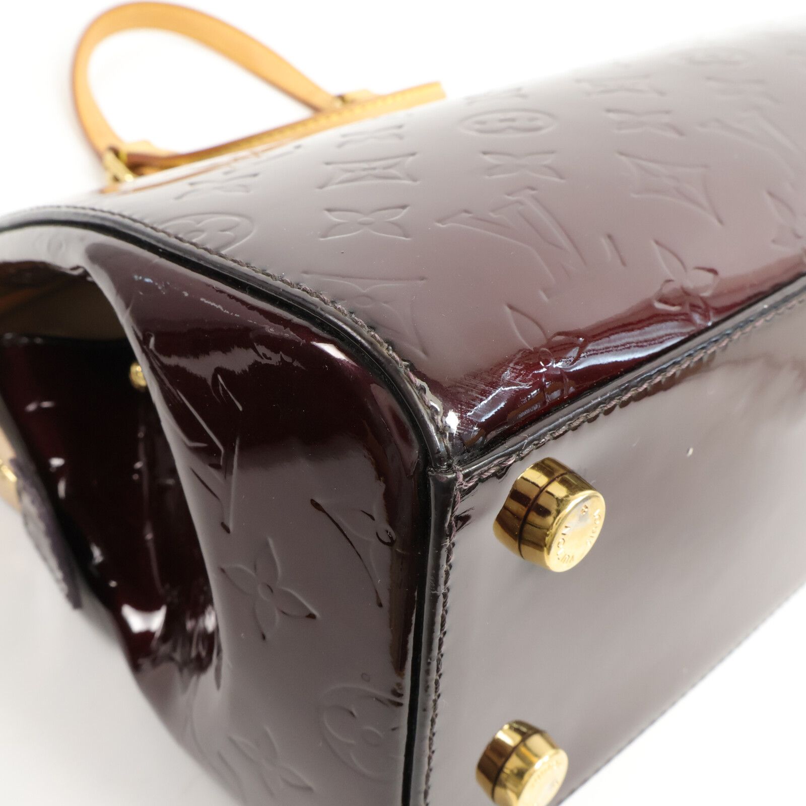 Vernis Brea Mm Hand-ground Shoulder Bag Red Burgendy 2way Shoulder Bag M 91690 — view 12