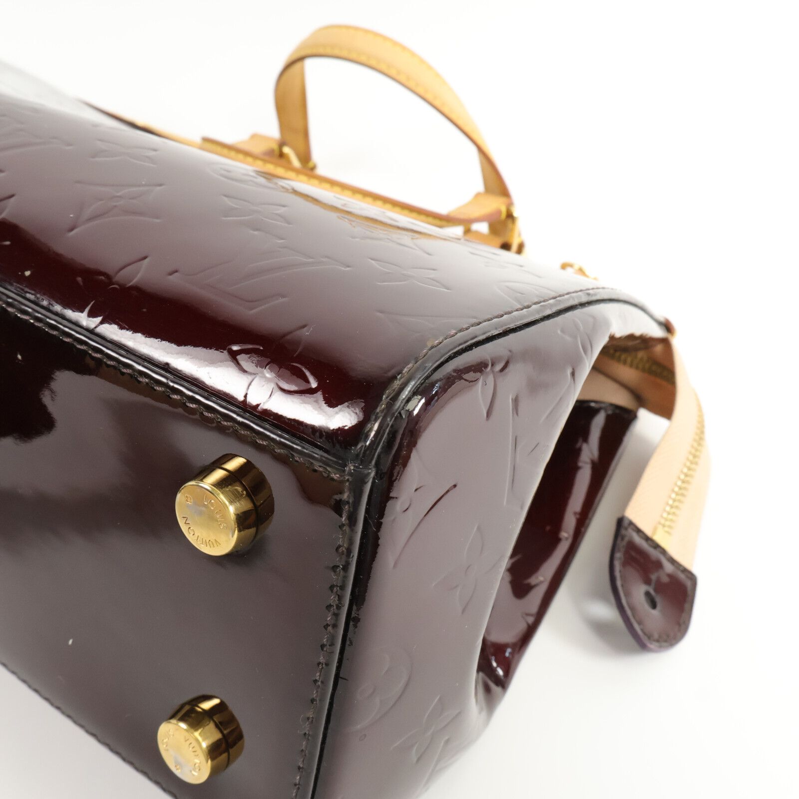Vernis Brea Mm Hand-ground Shoulder Bag Red Burgendy 2way Shoulder Bag M 91690 — view 9