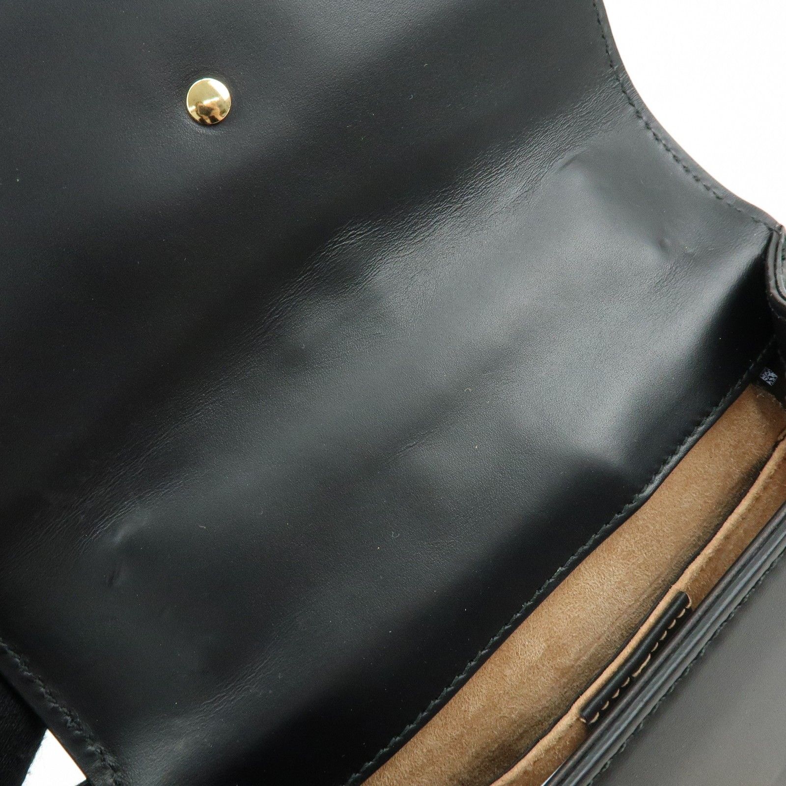 Calfskin Mini Sylvie Shoulder Bag Black — view 21
