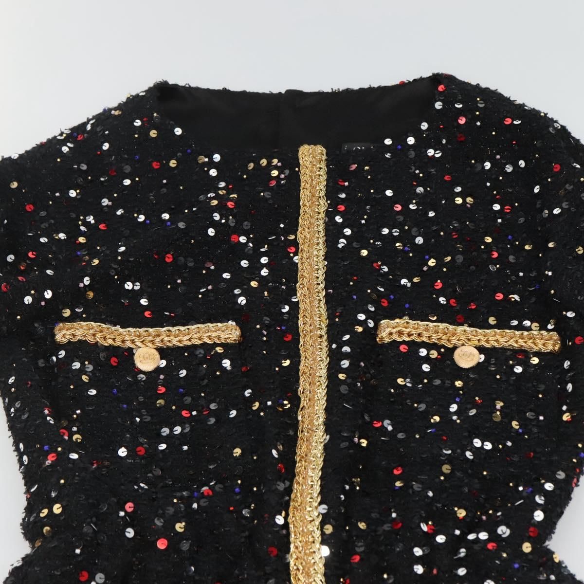 One Piece Shirt Tweed Black Cc Auth — view 4