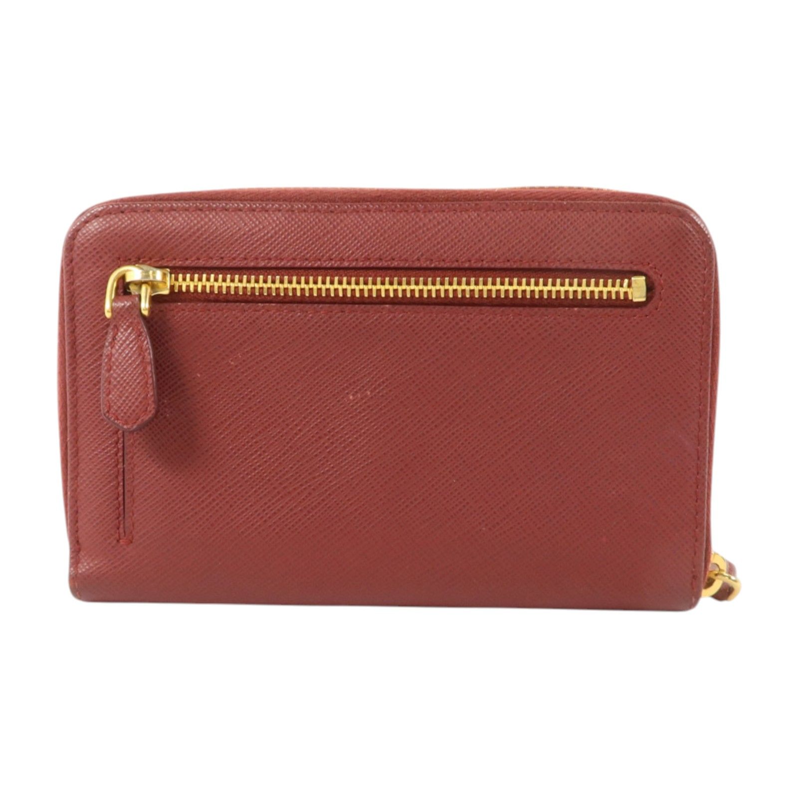 Saffiano Metal Zip Around Wallet — view 2