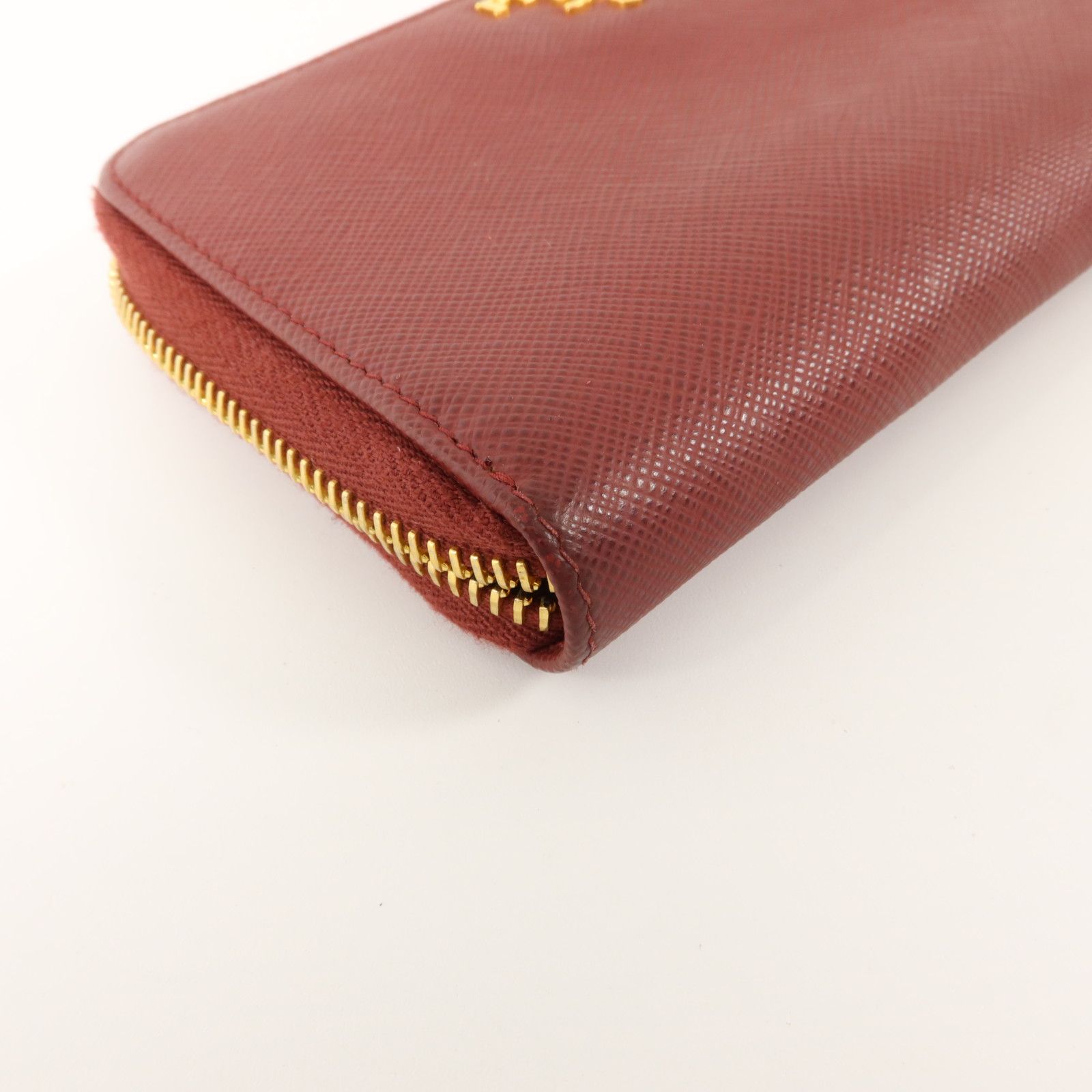 Saffiano Metal Zip Around Wallet — view 12