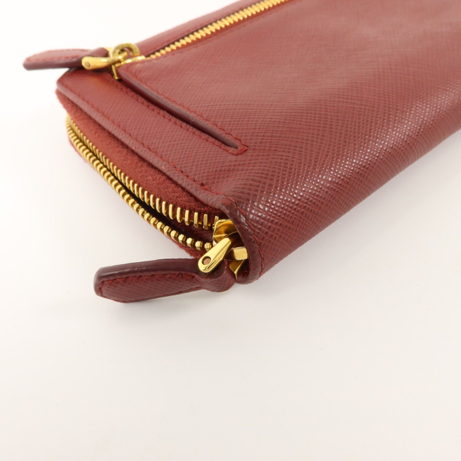 Saffiano Metal Zip Around Wallet — view 14