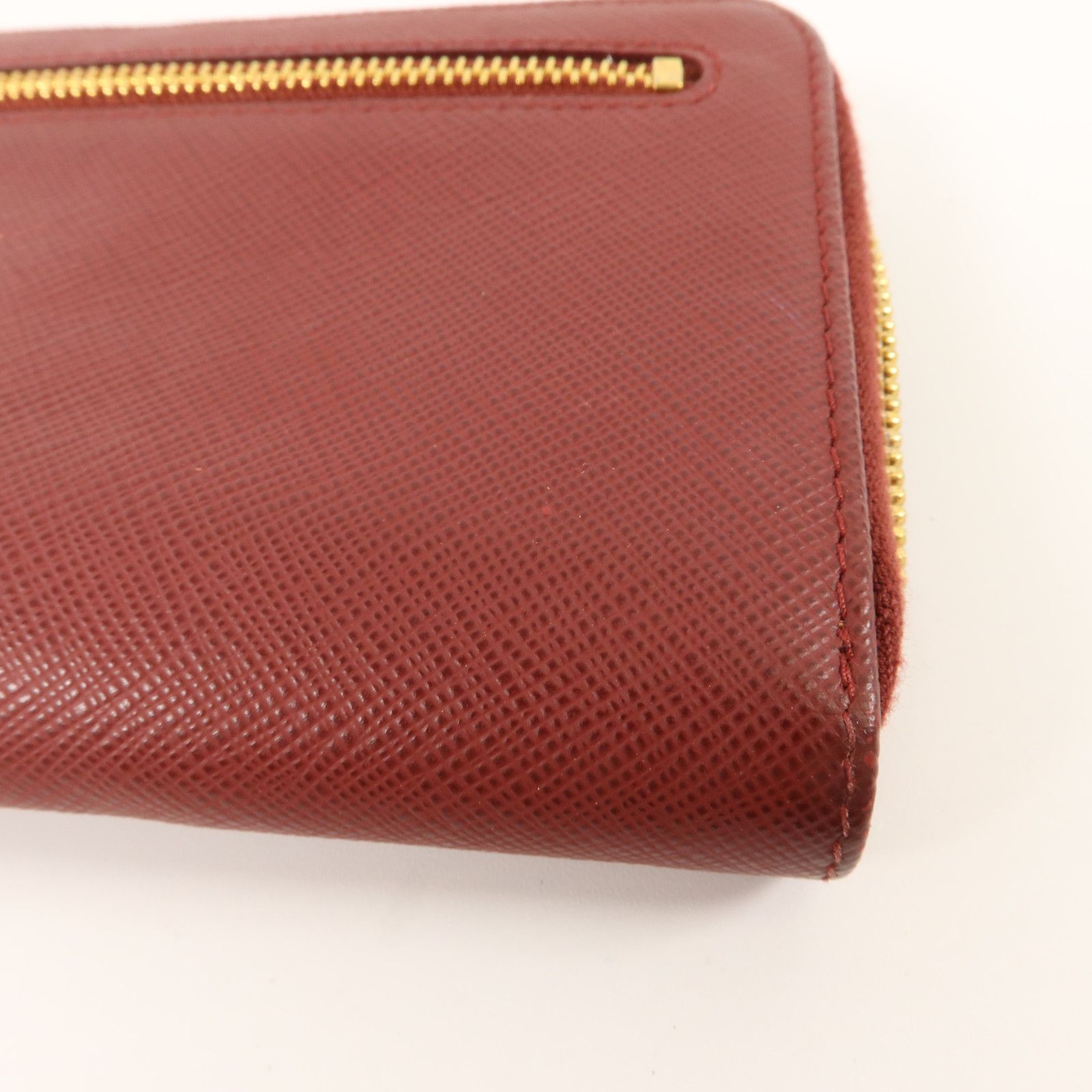 Saffiano Metal Zip Around Wallet — view 17