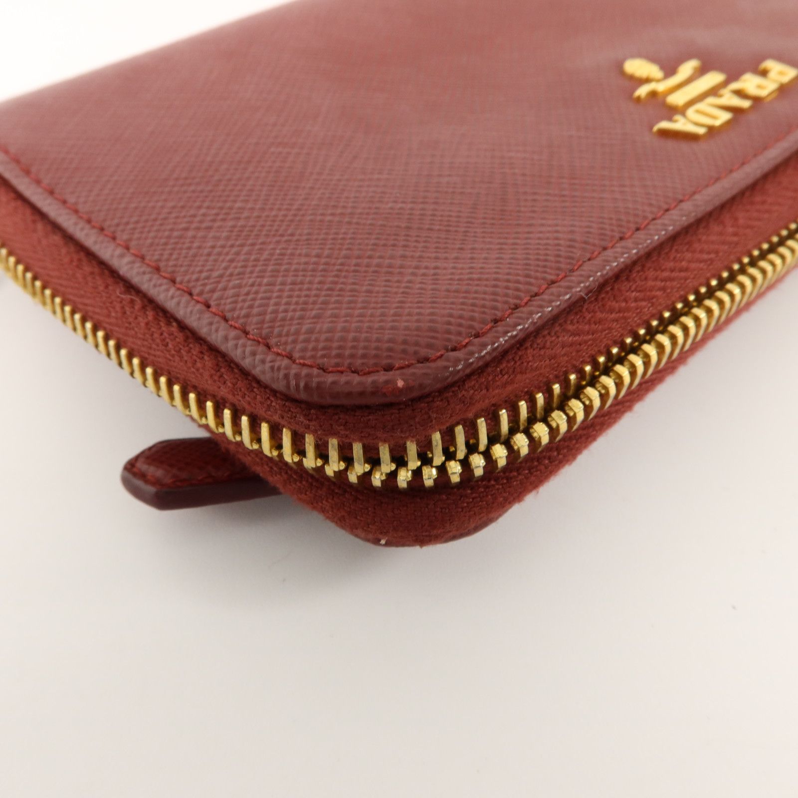 Saffiano Metal Zip Around Wallet — view 18