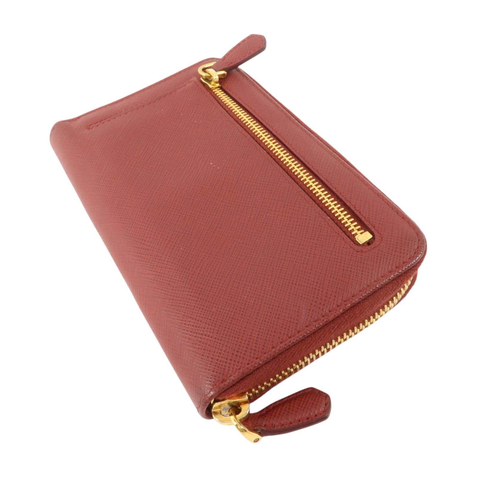 Saffiano Metal Zip Around Wallet — view 4
