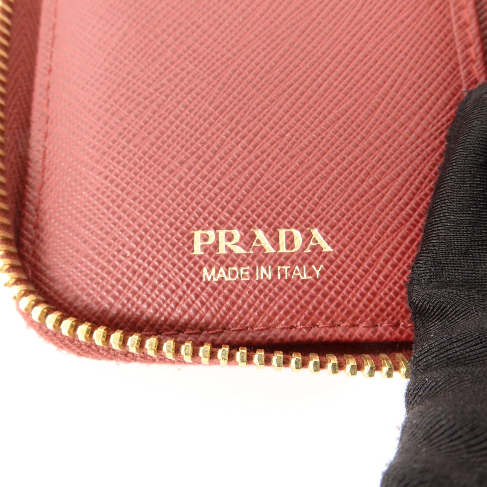 Saffiano Metal Zip Around Wallet — view 7