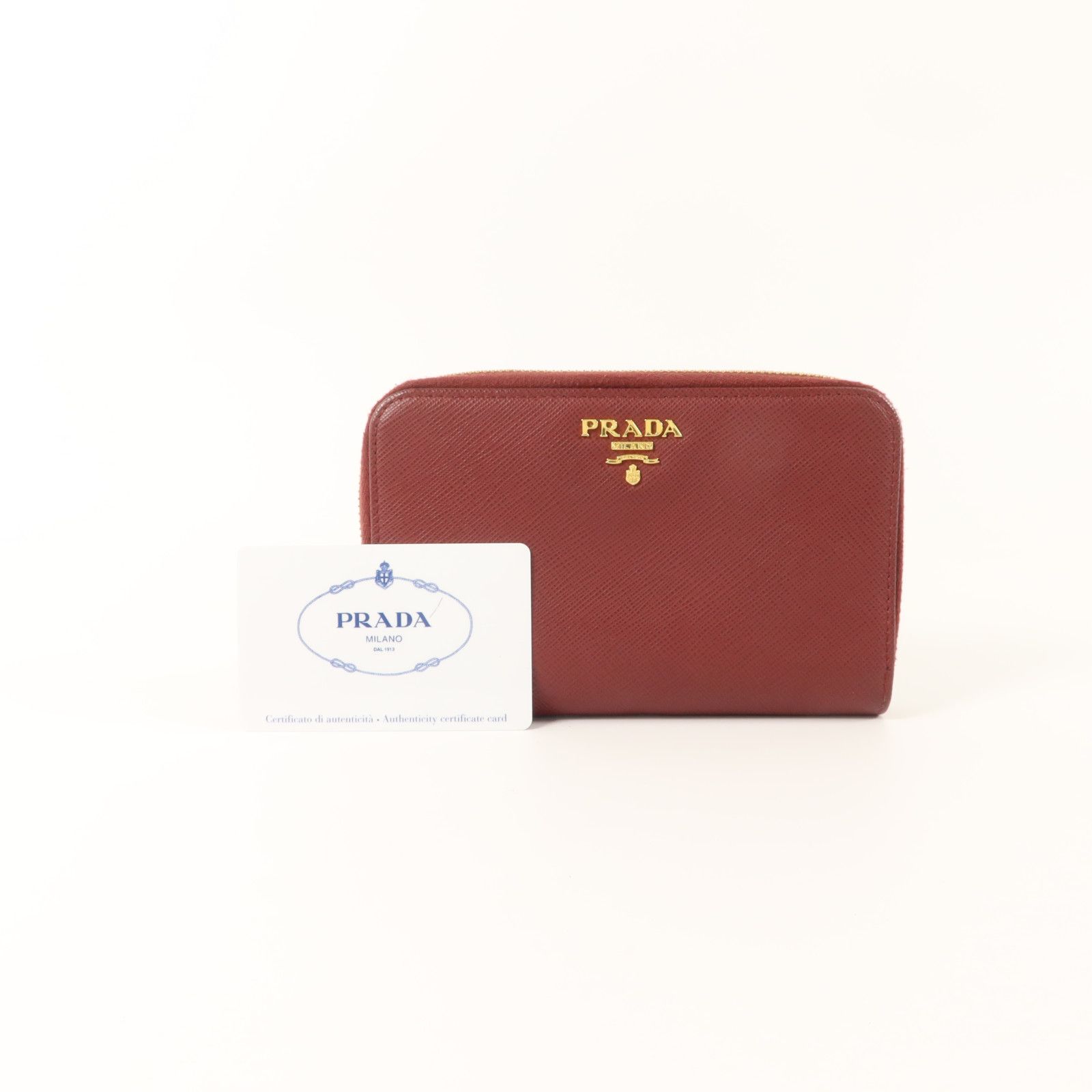 Saffiano Metal Zip Around Wallet — view 10