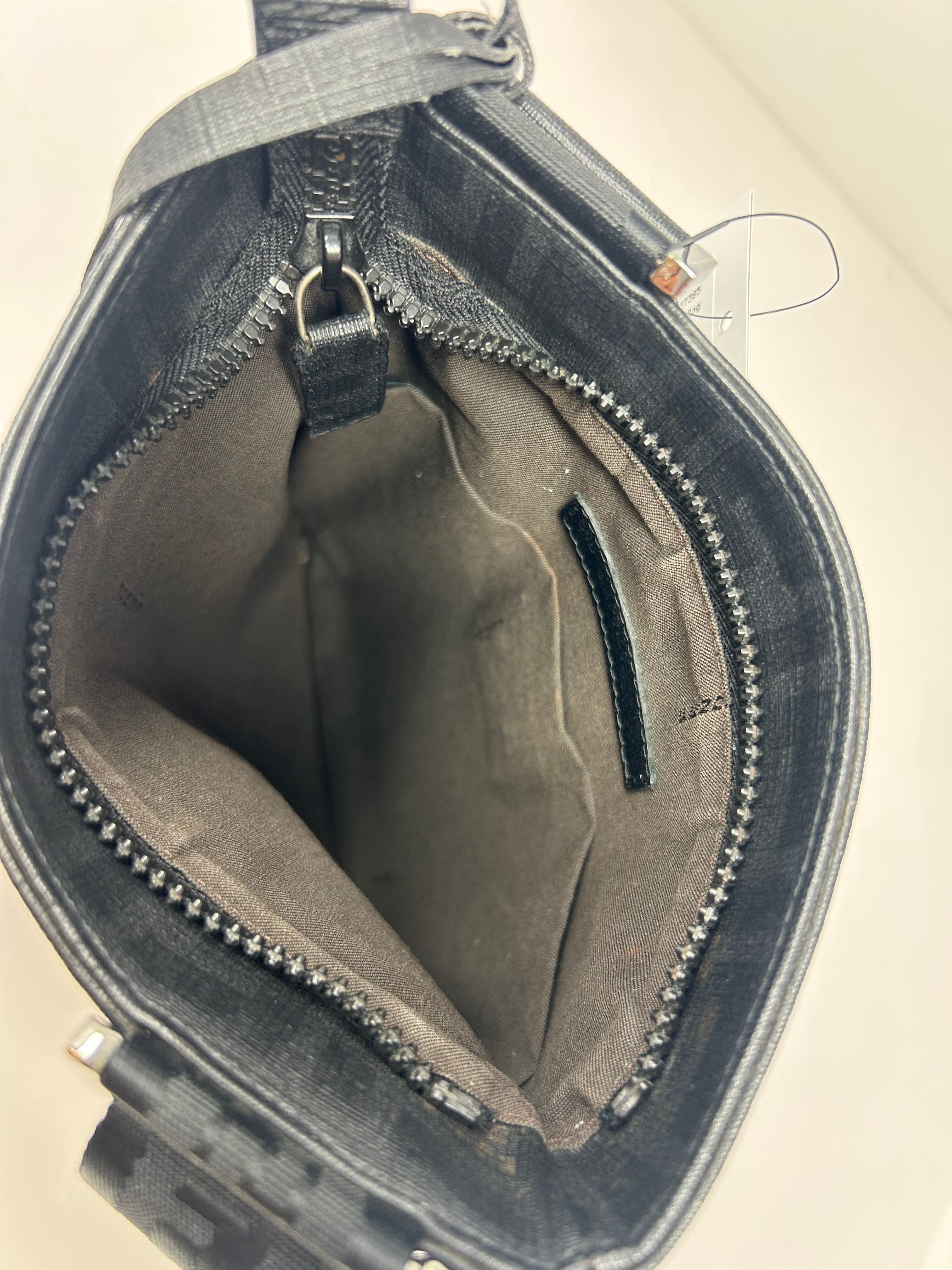 Crossbody Bag Black, Zucca Coated Canvas — view 4
