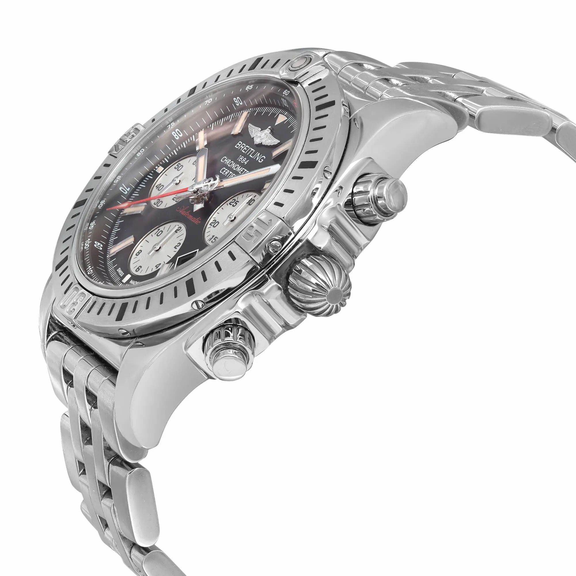 Chronomat 44 Airborne Steel Black Dial Men Watch AB01154G/BD13-375A — view 3