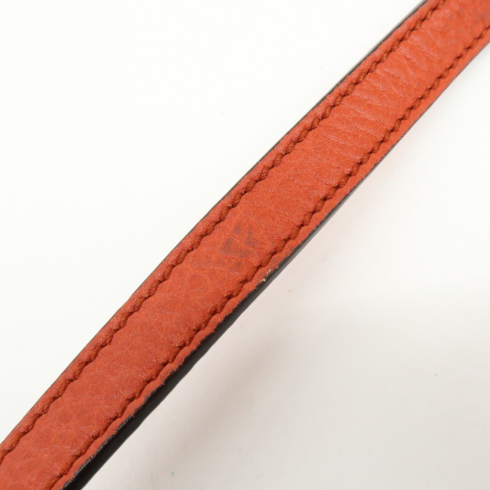 SOHO Interlocking G Leather Chain Shoulder Bag Orange 308364 — view 8