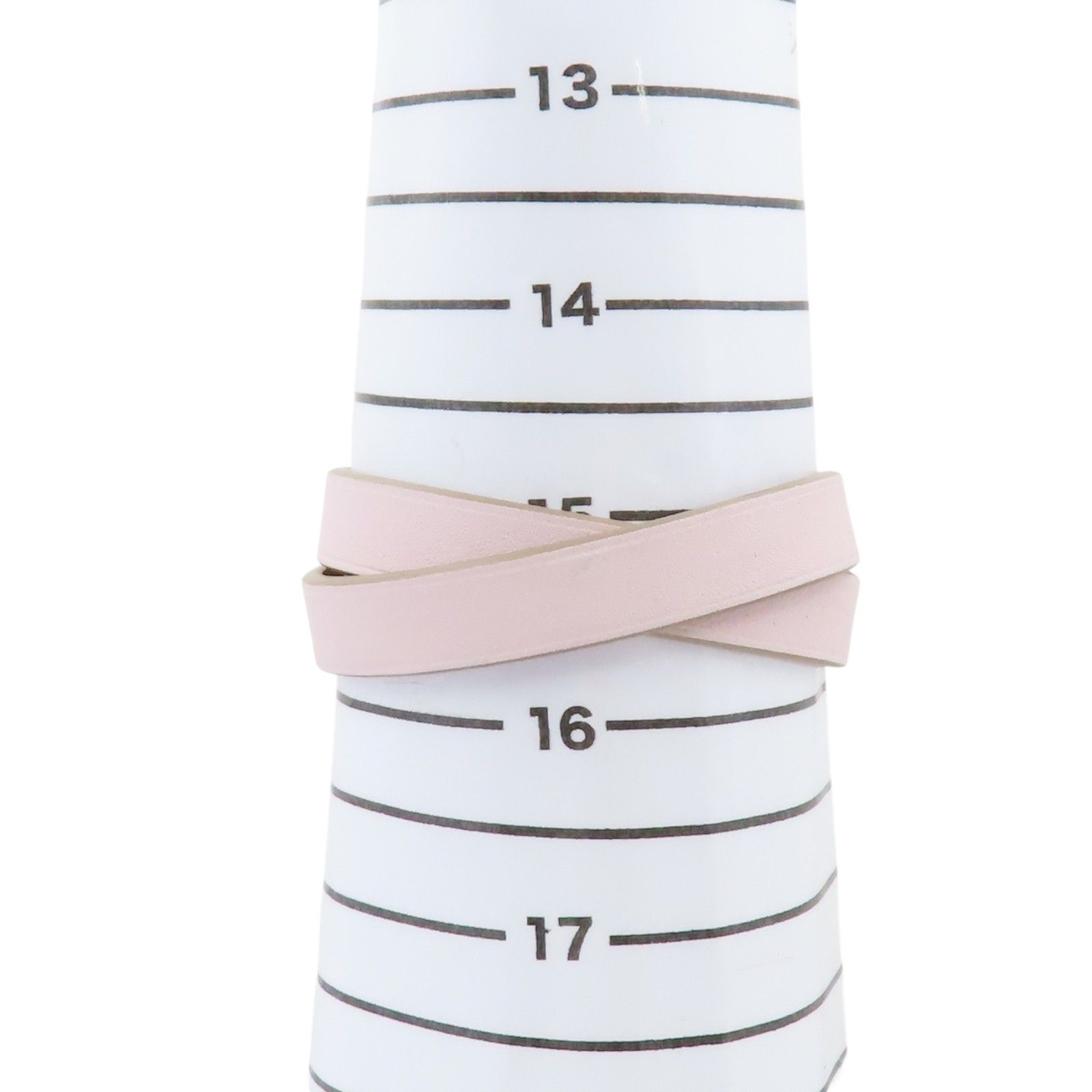 Mini Kelly Double Tour Bracelet Swift Leather Pink U Stamp — view 9