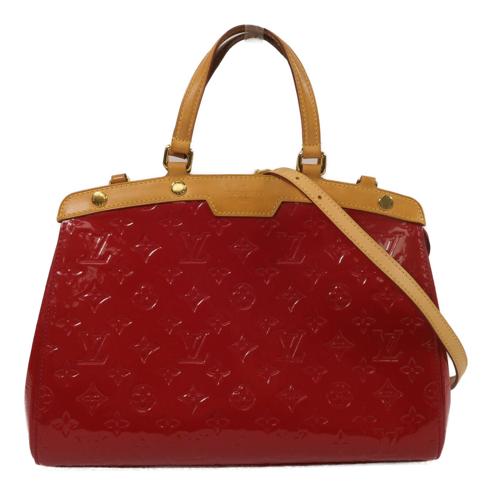 Vernis Brea Mm Hand-ground Shoulder Bag Red Red 2way Shoulder Bag M 90179