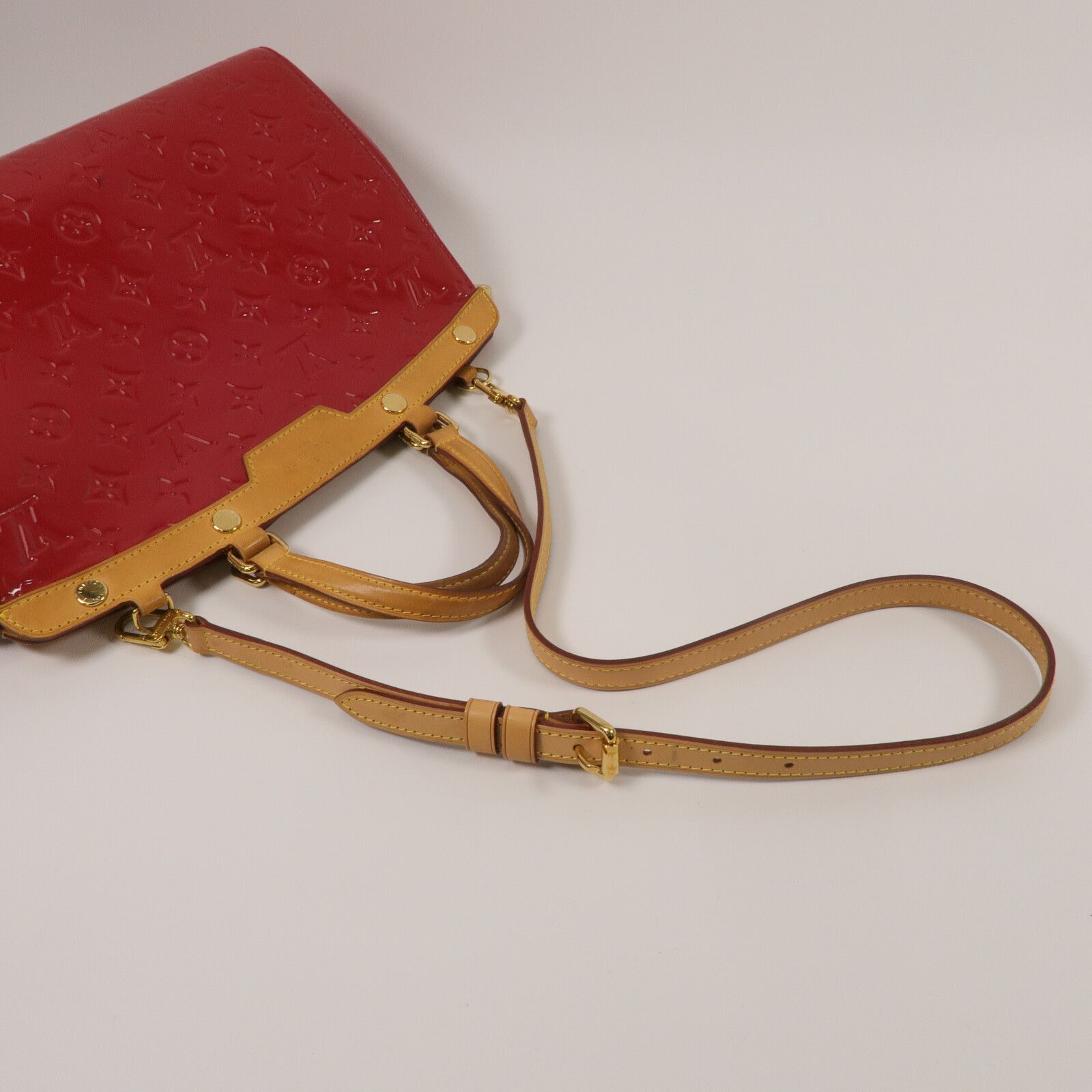 Vernis Brea Mm Hand-ground Shoulder Bag Red Red 2way Shoulder Bag M 90179 — view 11