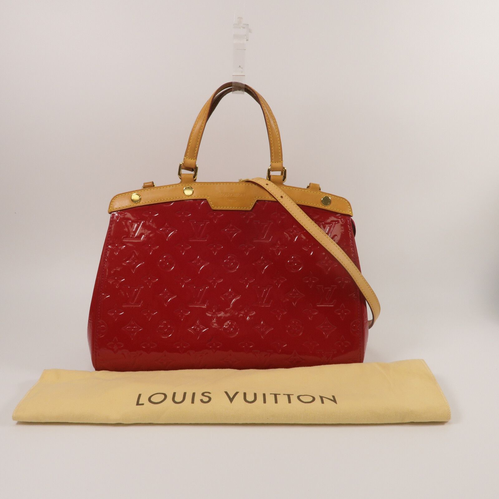 Vernis Brea Mm Hand-ground Shoulder Bag Red Red 2way Shoulder Bag M 90179 — view 12