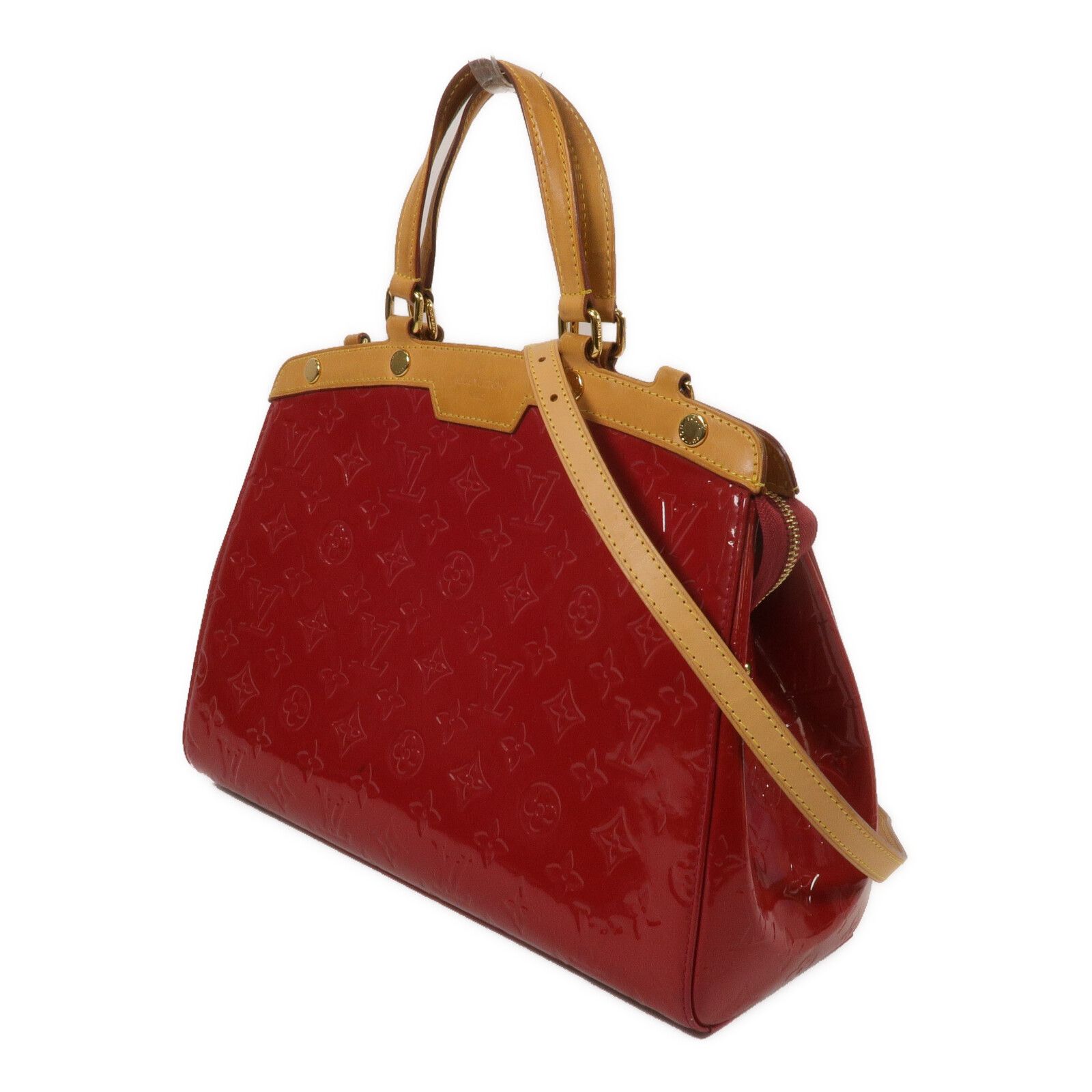 Vernis Brea Mm Hand-ground Shoulder Bag Red Red 2way Shoulder Bag M 90179 — view 3