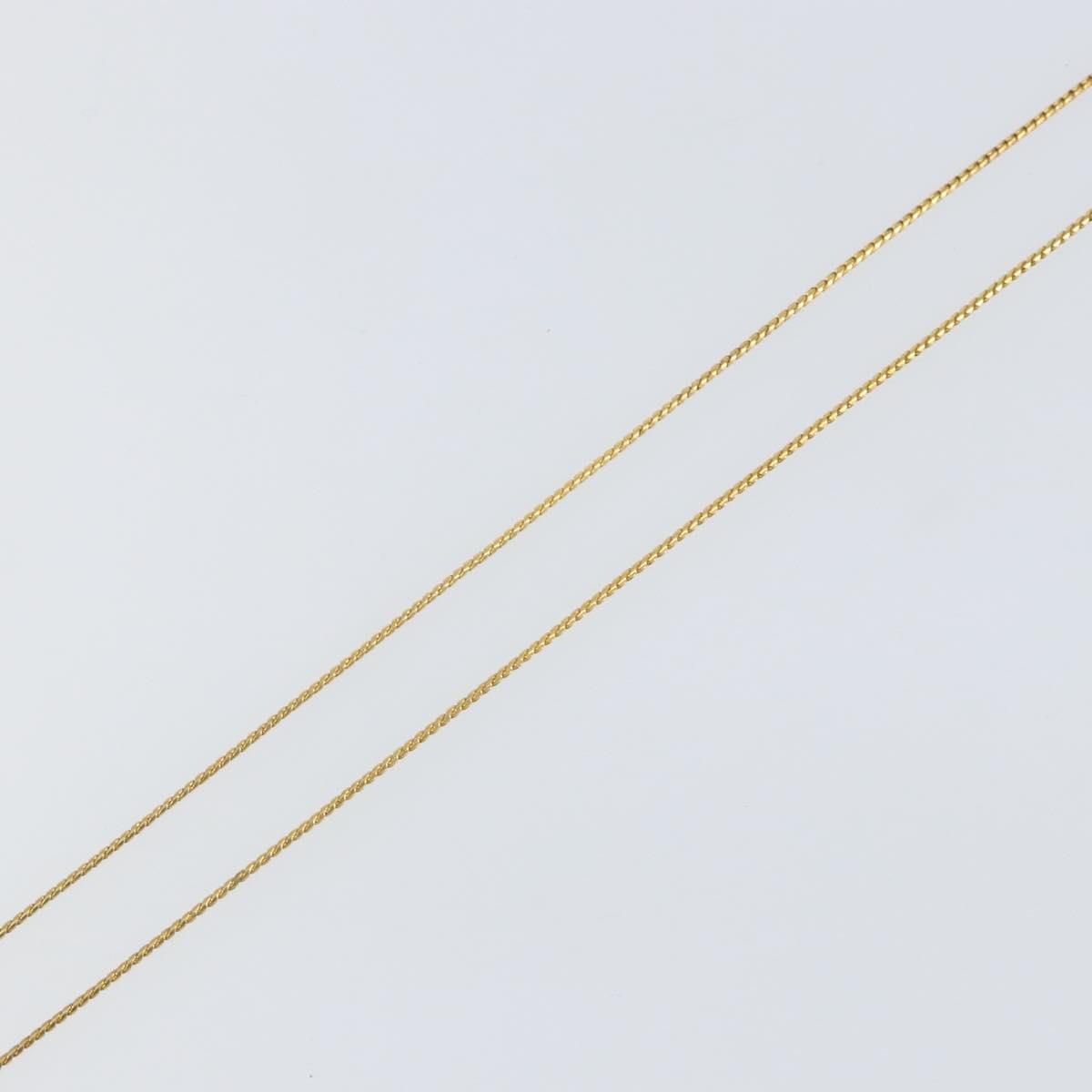 Gold Tone G Pendant Necklace — view 11