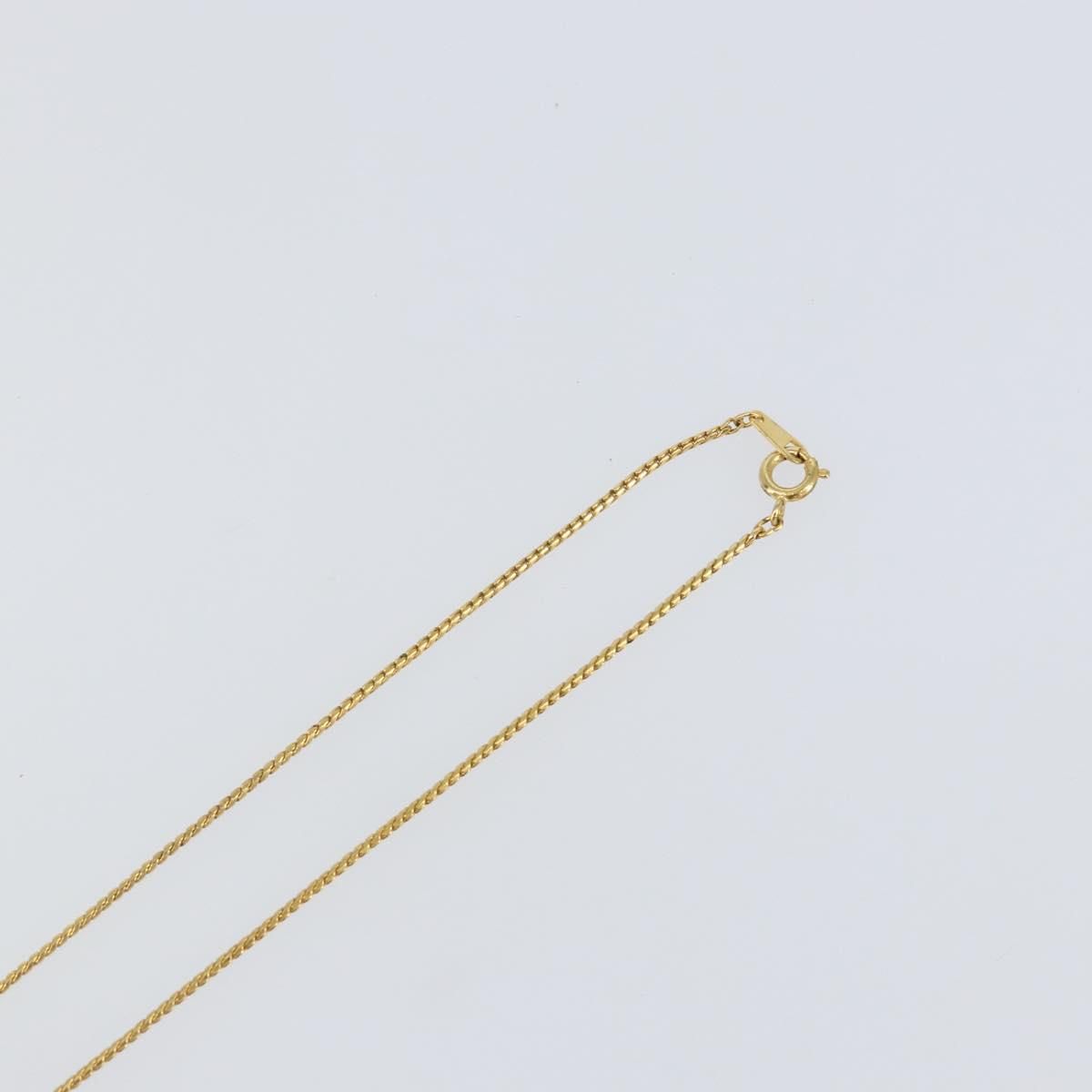 Gold Tone G Pendant Necklace — view 12