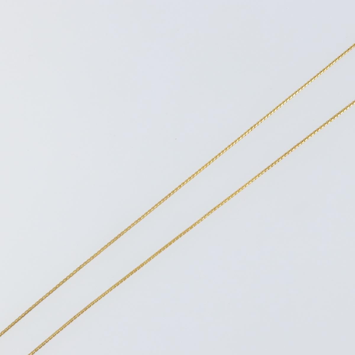 Gold Tone G Pendant Necklace — view 5