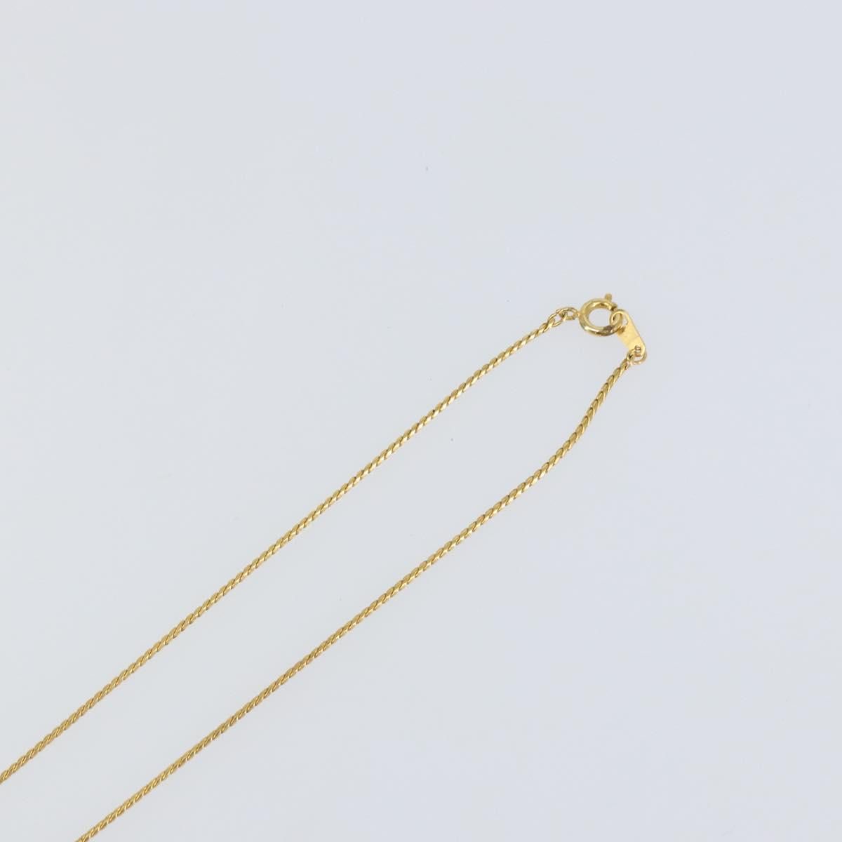 Gold Tone G Pendant Necklace — view 6