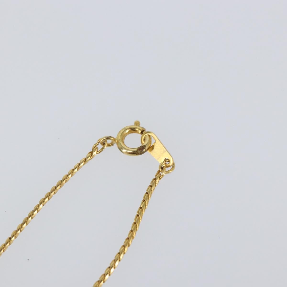 Gold Tone G Pendant Necklace — view 7