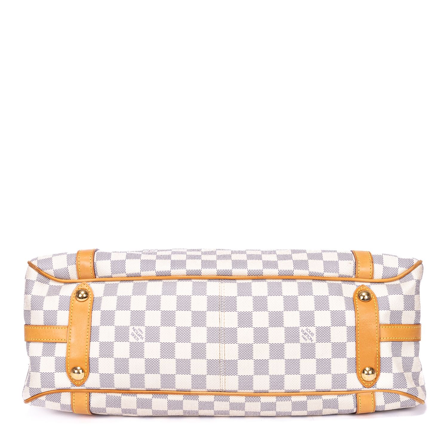 Stresa GM Ivory Damier Azur Golden Brass — view 5