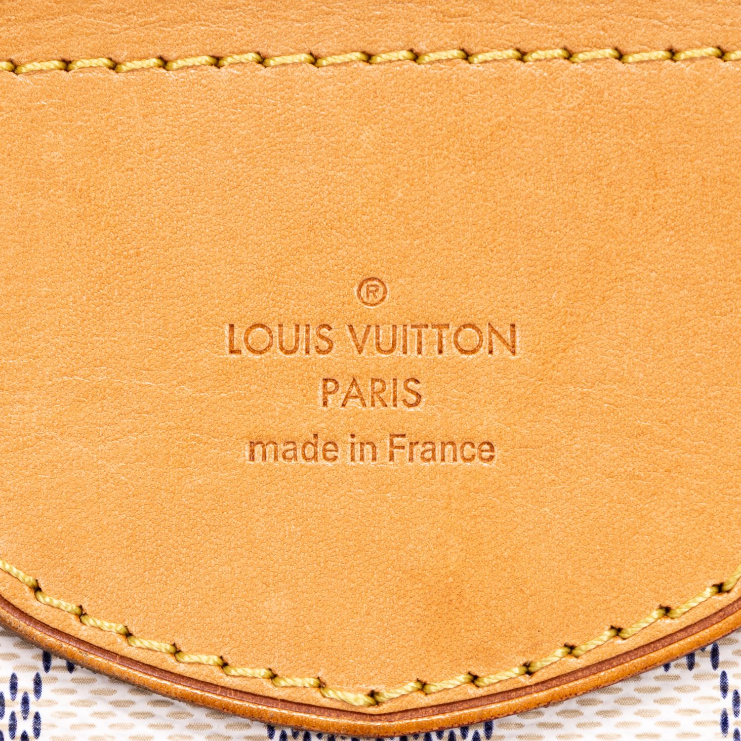Stresa GM Ivory Damier Azur Golden Brass — view 9