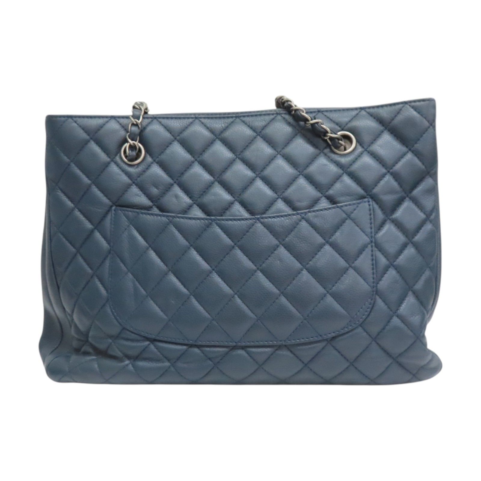 Caviar Quilted and Smooth Leather Shopping Tote — view 2