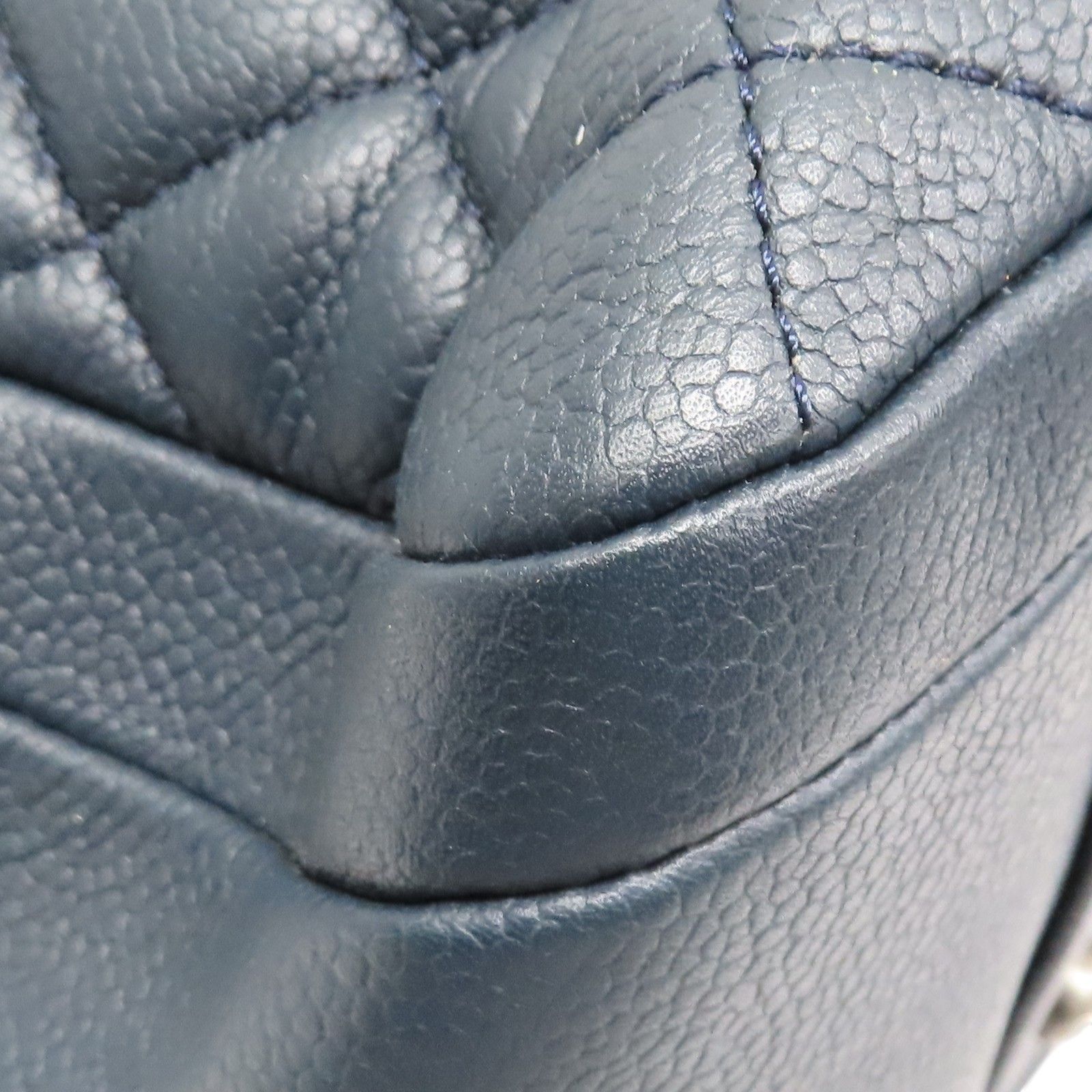 Caviar Quilted and Smooth Leather Shopping Tote — view 18