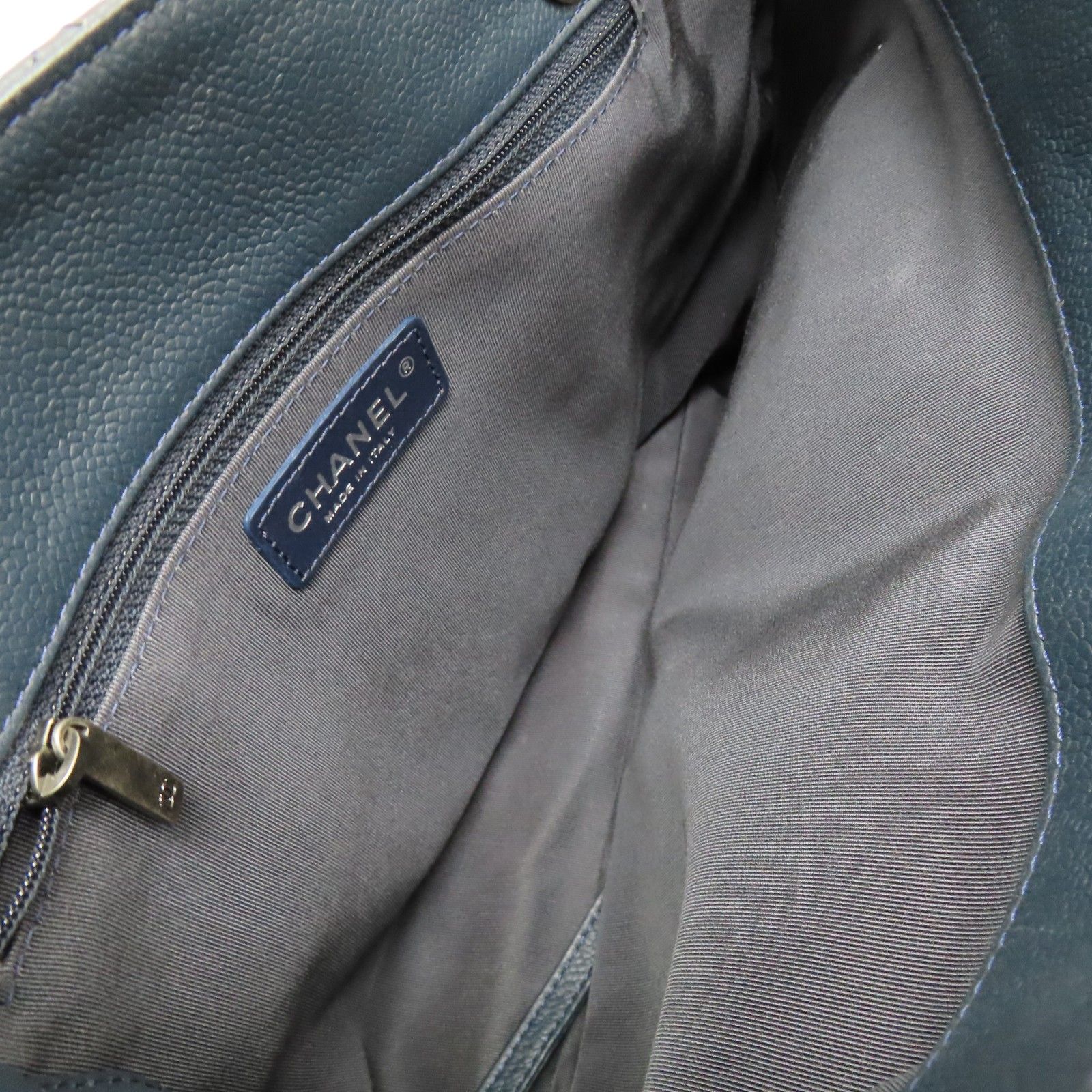 Caviar Quilted and Smooth Leather Shopping Tote — view 6