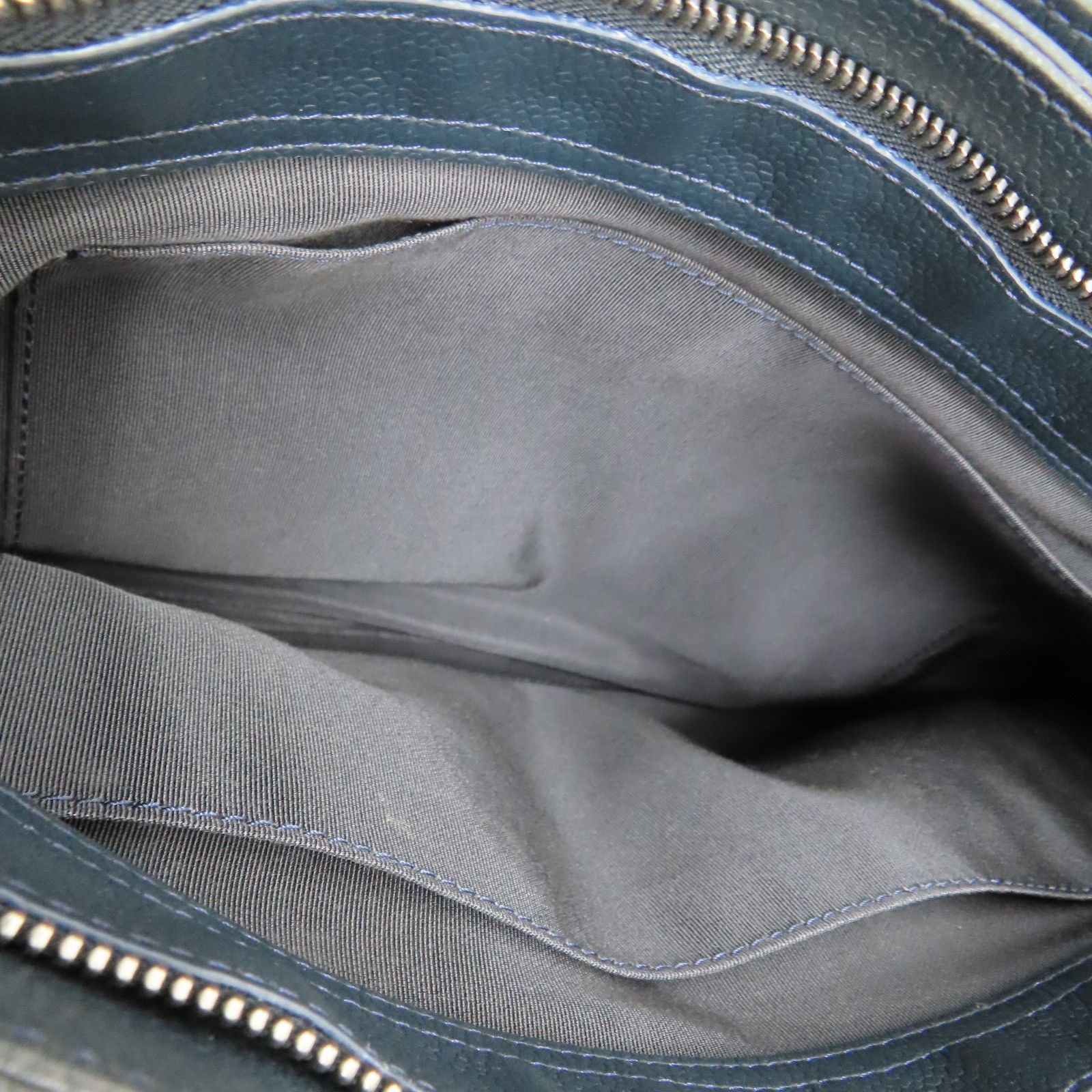 Caviar Quilted and Smooth Leather Shopping Tote — view 7