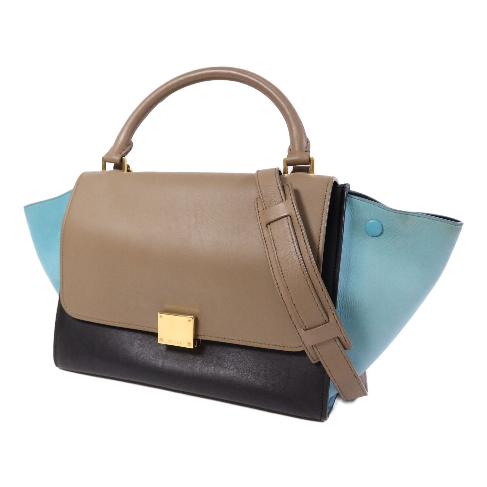 Multi-Color Trapeze Bag w/Strap — view 3