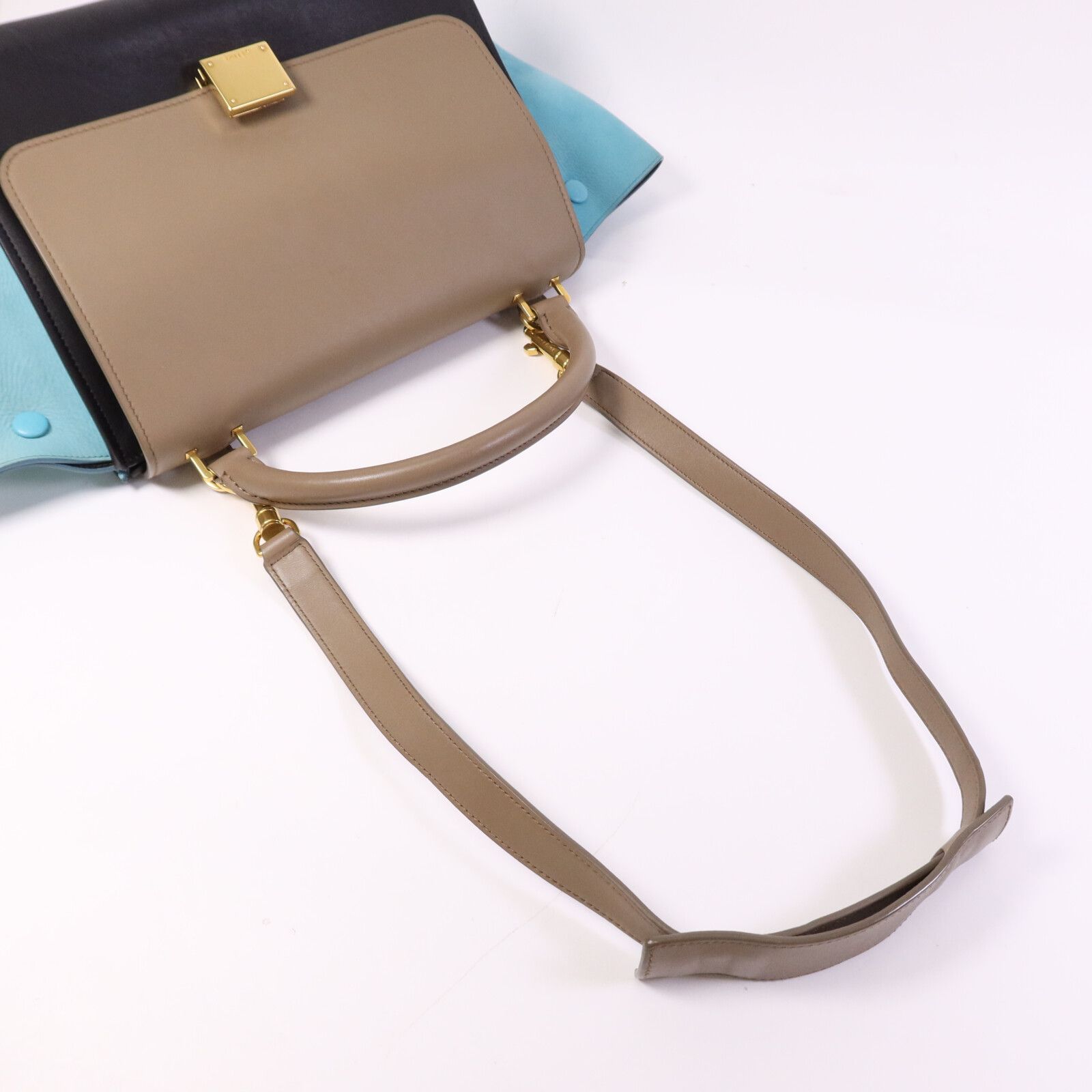 Multi-Color Trapeze Bag w/Strap — view 9