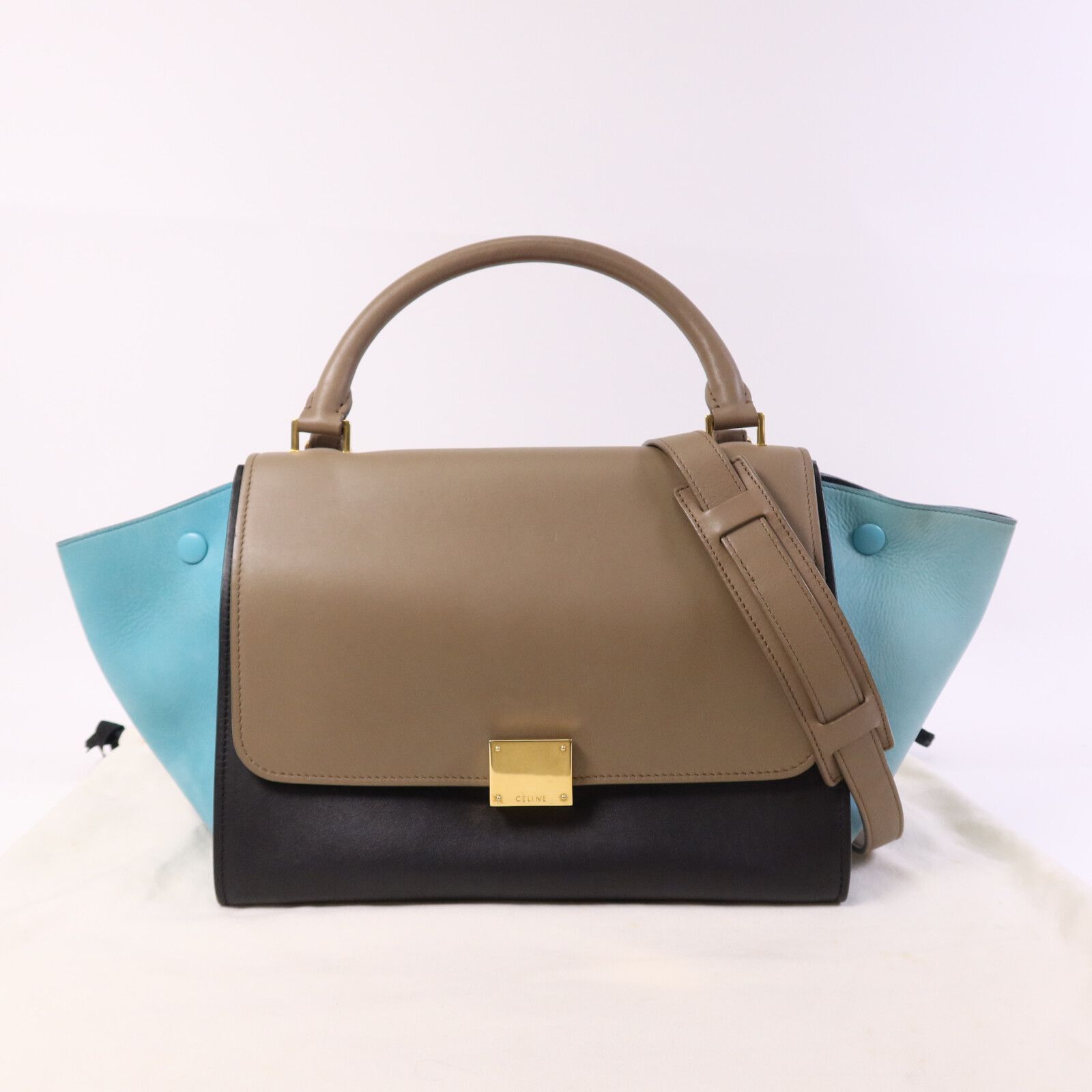 Multi-Color Trapeze Bag w/Strap — view 10