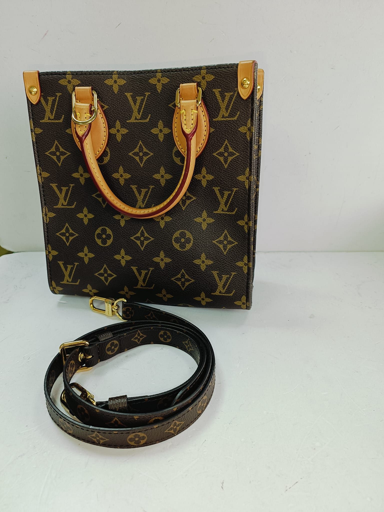 Sac Plat PM Brown,Monogram — view 2