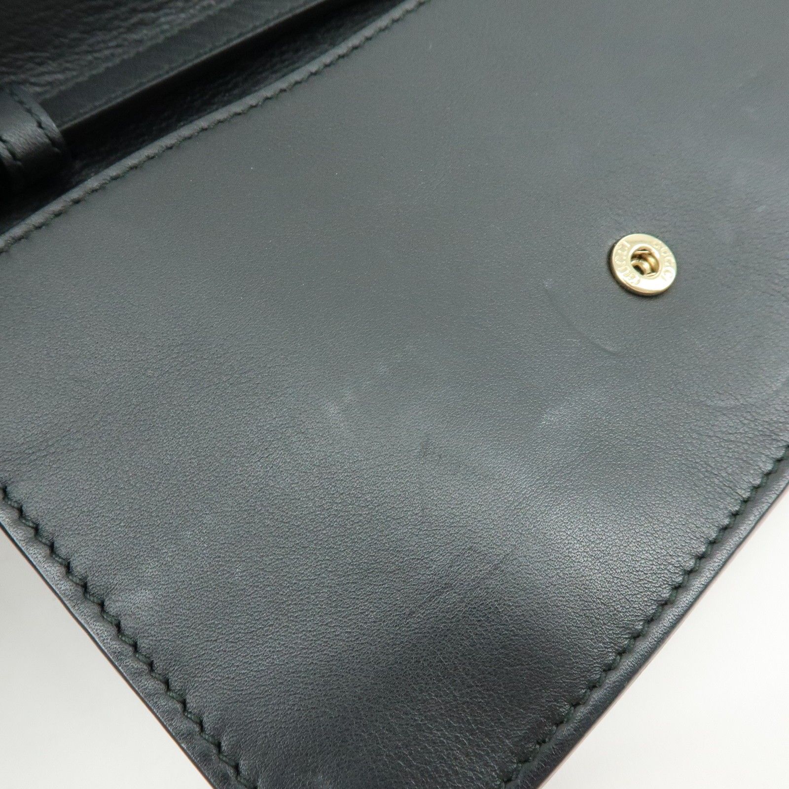 Interlocking G Leather Shoulder Bag Crossbody Bag Black 369664 — view 19