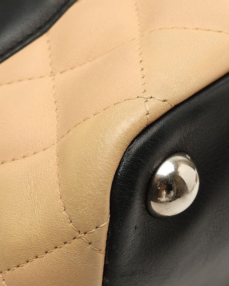 Quilted Cambon Tote Bag — view 6