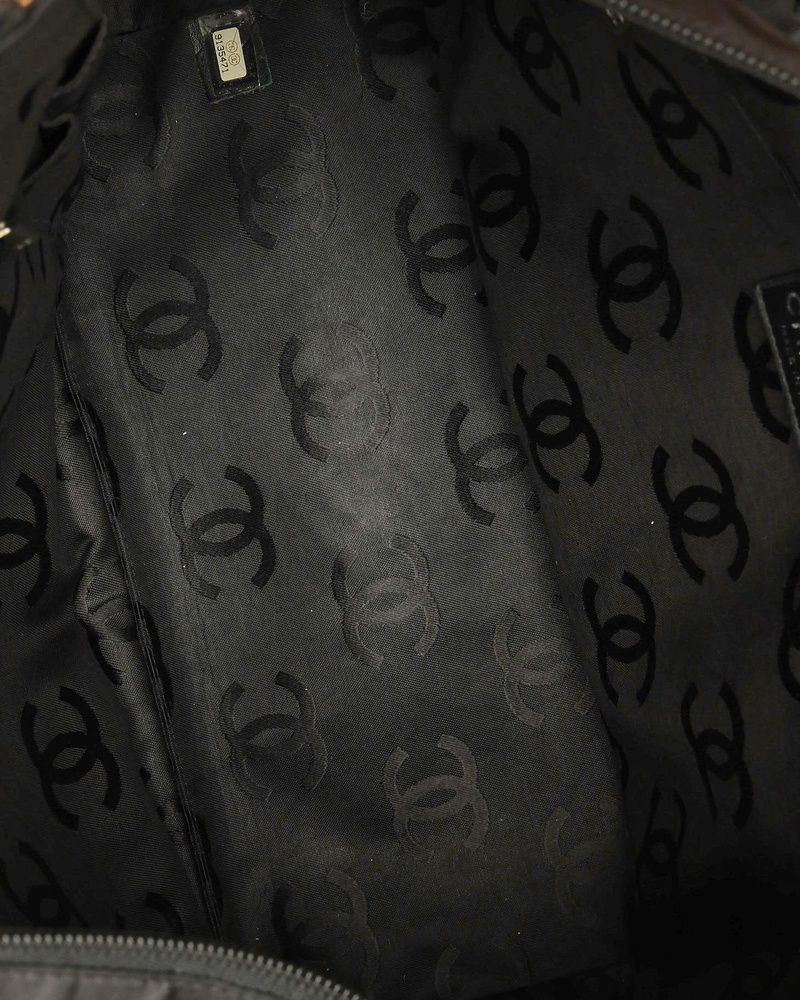 Quilted Cambon Tote Bag — view 8